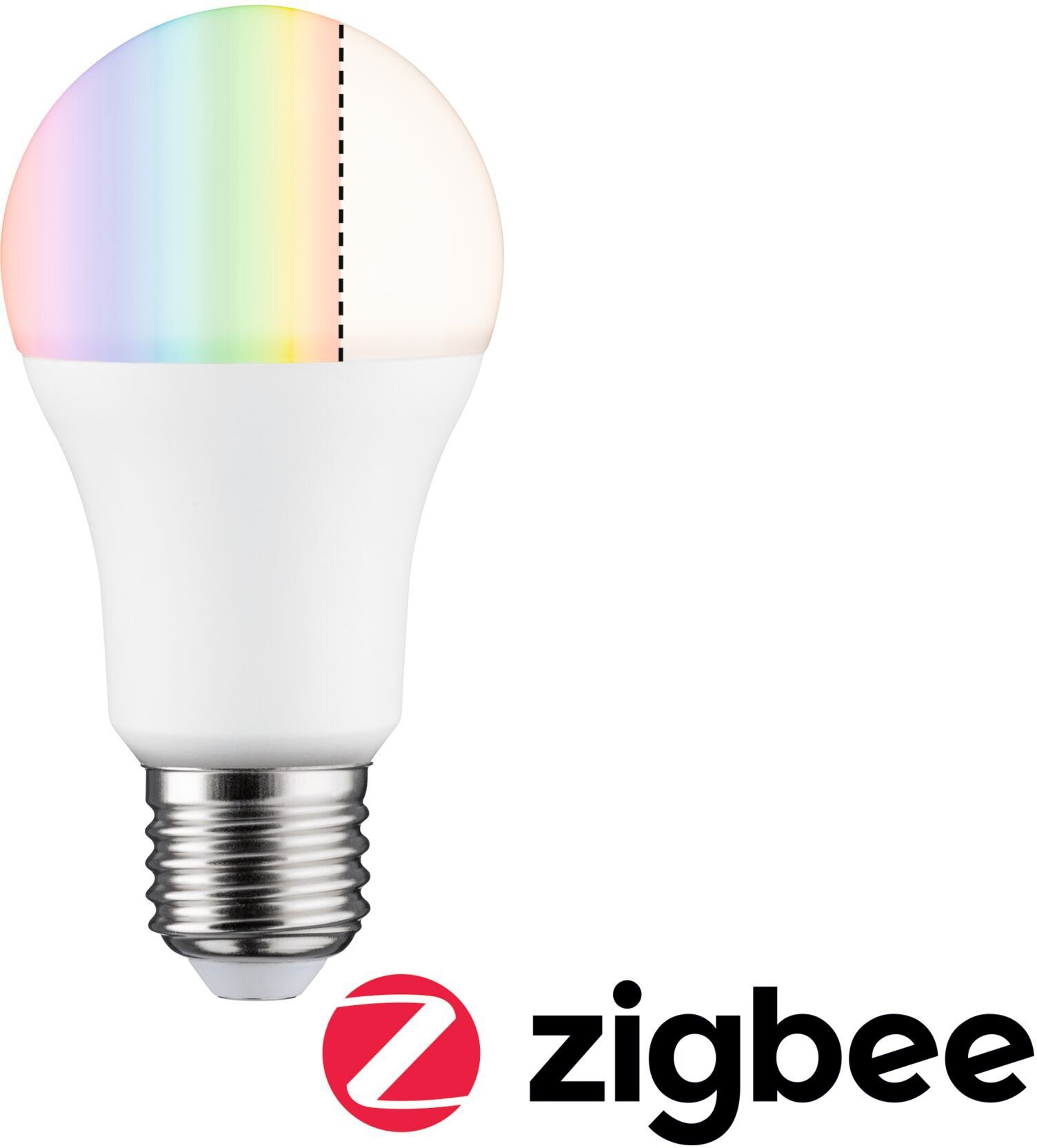 Paulmann LED-Leuchtmittel Smart Home Zigbee Standardform 9,3 W Matt E27 RGBW, E27, 1 St., Farbwechsler | Leuchtmittel
