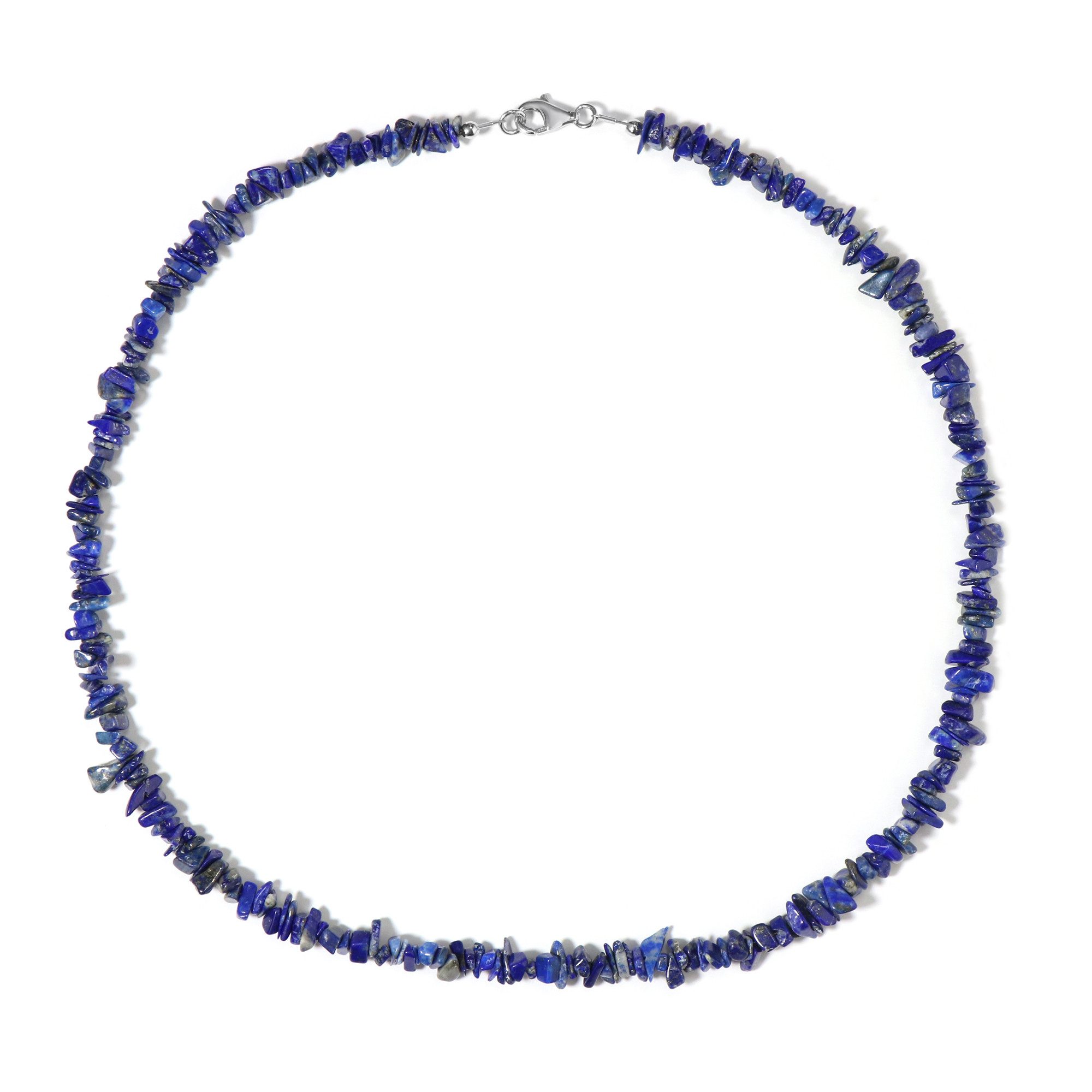 Cavill Silberkette Afghanische Lapislazuli-Sterling-Silber-Halskette (1-tlg)