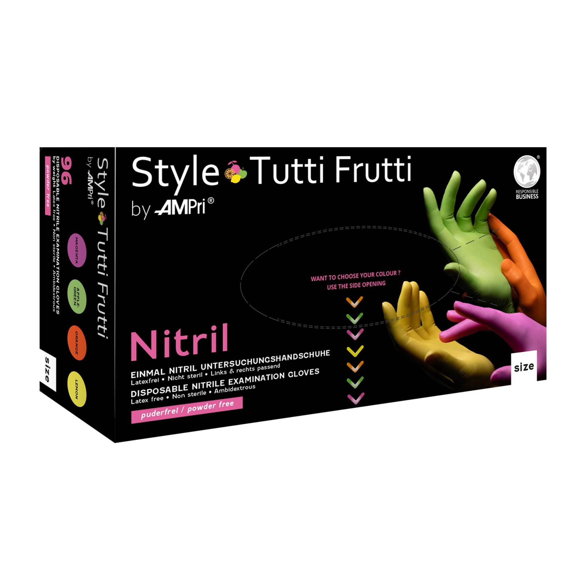 AMPri Nitril-Handschuhe Style Tutti Frutti - Nitril-Untersuchungshandschuh (96-St)