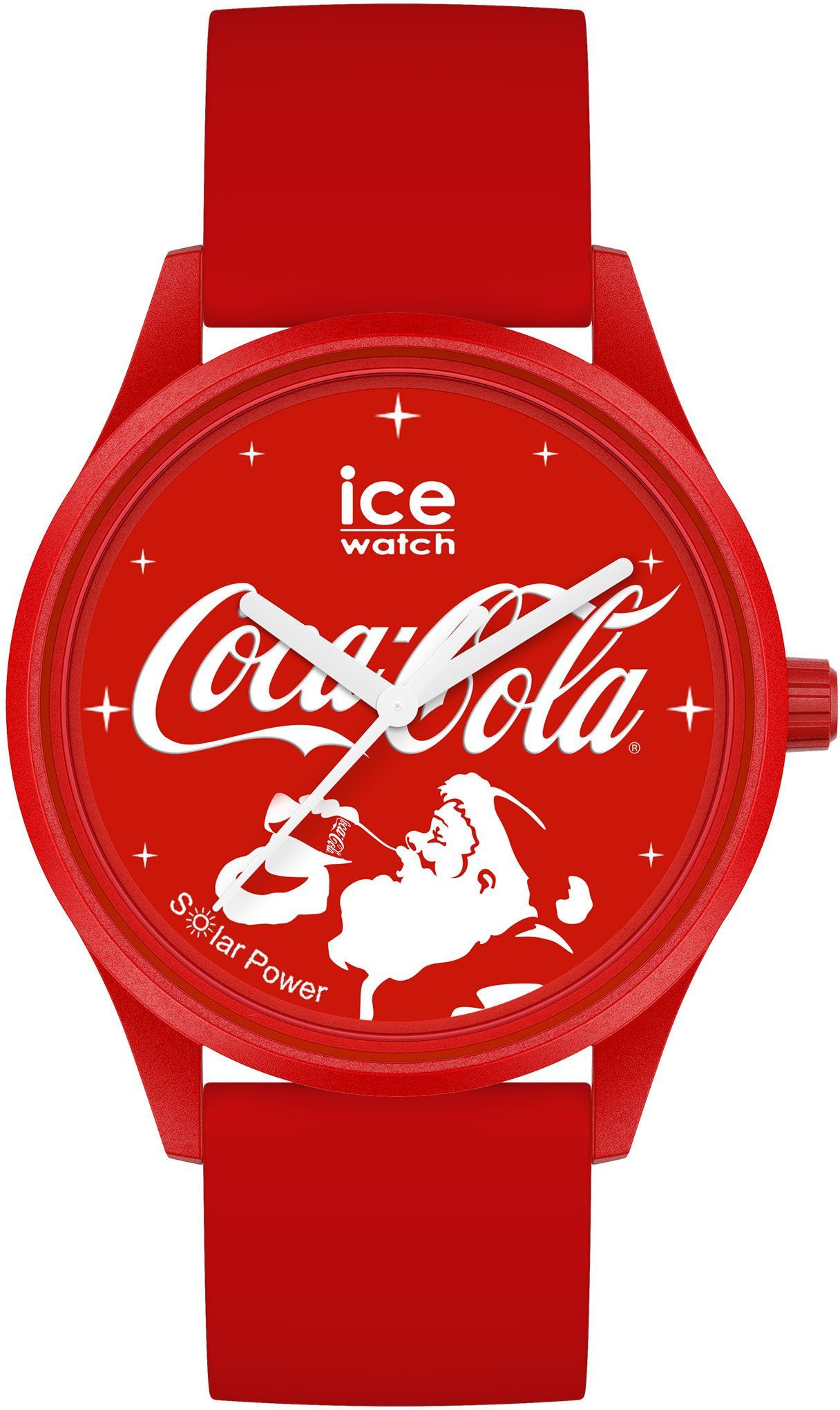 ice-watch Solaruhr COCA COLA - Santa Claus Red - Medium - 3H, 019920