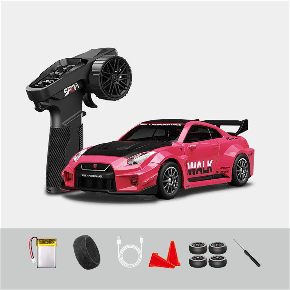Insma RC-Auto 1:43 Ferngesteuertes Auto 2,4 GHz 4WD, Mini Racing RTR mit LED Licht, 15–20 km/h