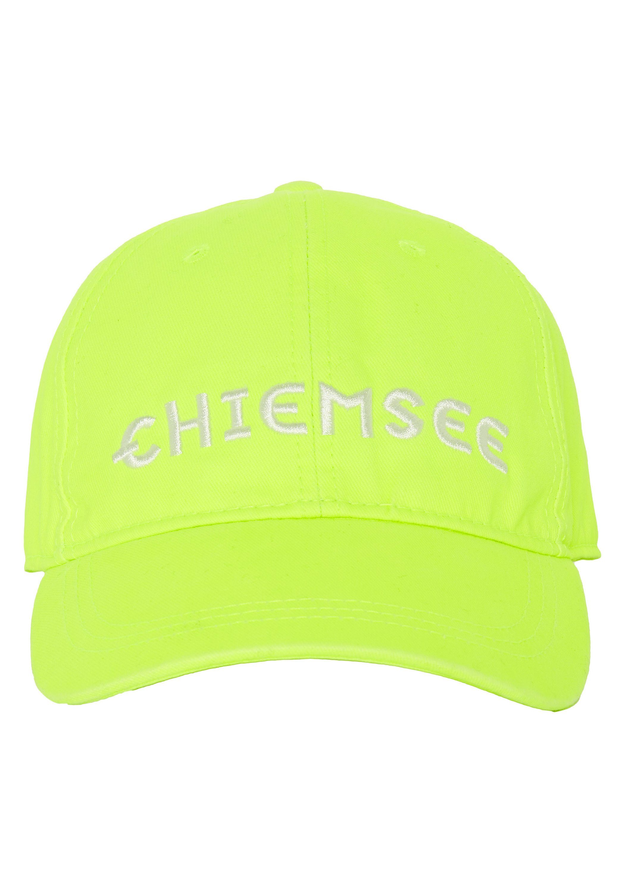 Chiemsee Baseball Cap Unisex Cap aus Baumwolle mit Logo 1 13-0630 Safety Yellow