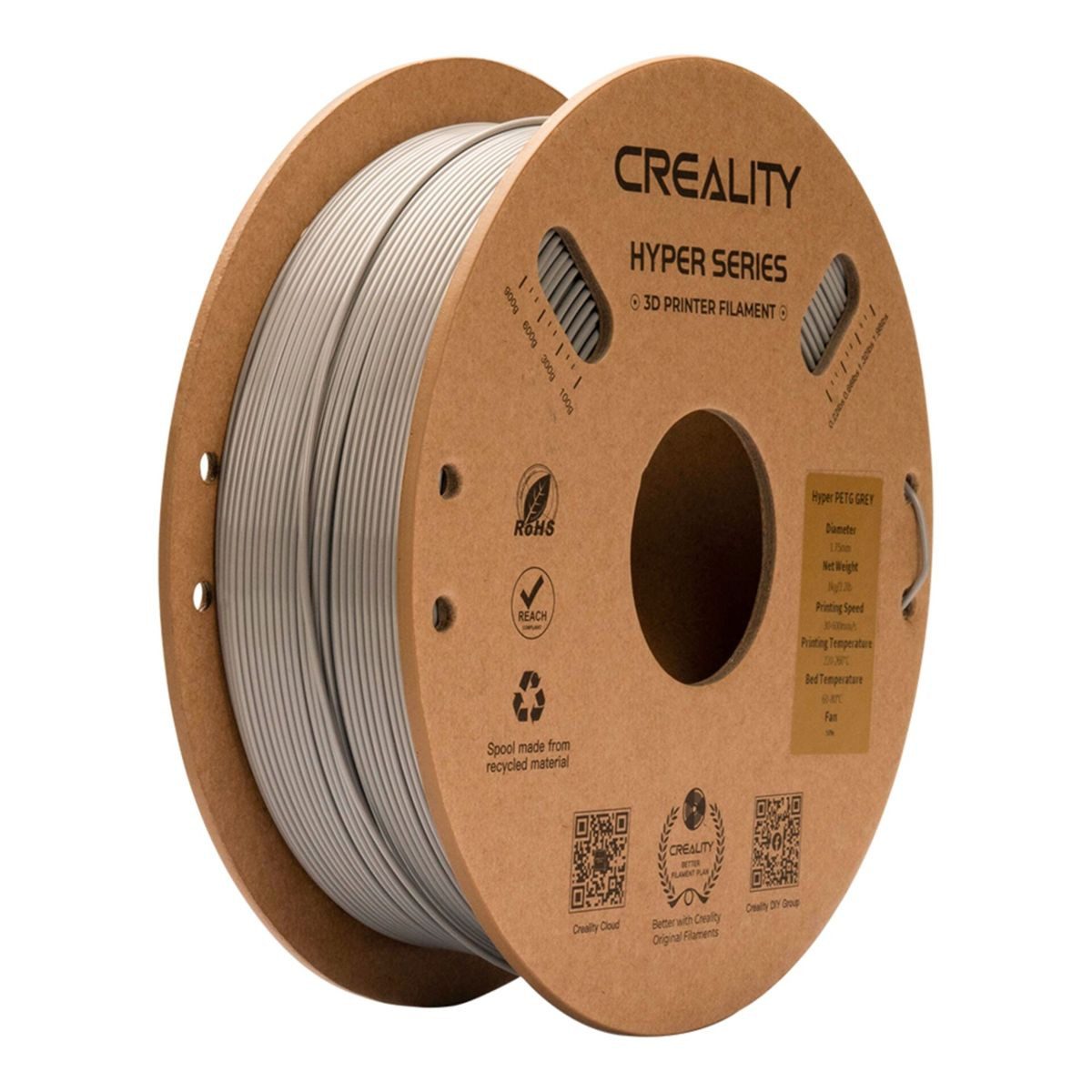 Creality 3D Filament Filament Hyper PETG 1,75 mm 1kg grey