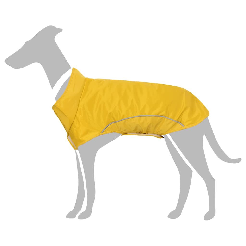vidaXL Hundemantel 4XL Hunde Regenmantel mit Reflexstreifen Polyester Gelb 4XL