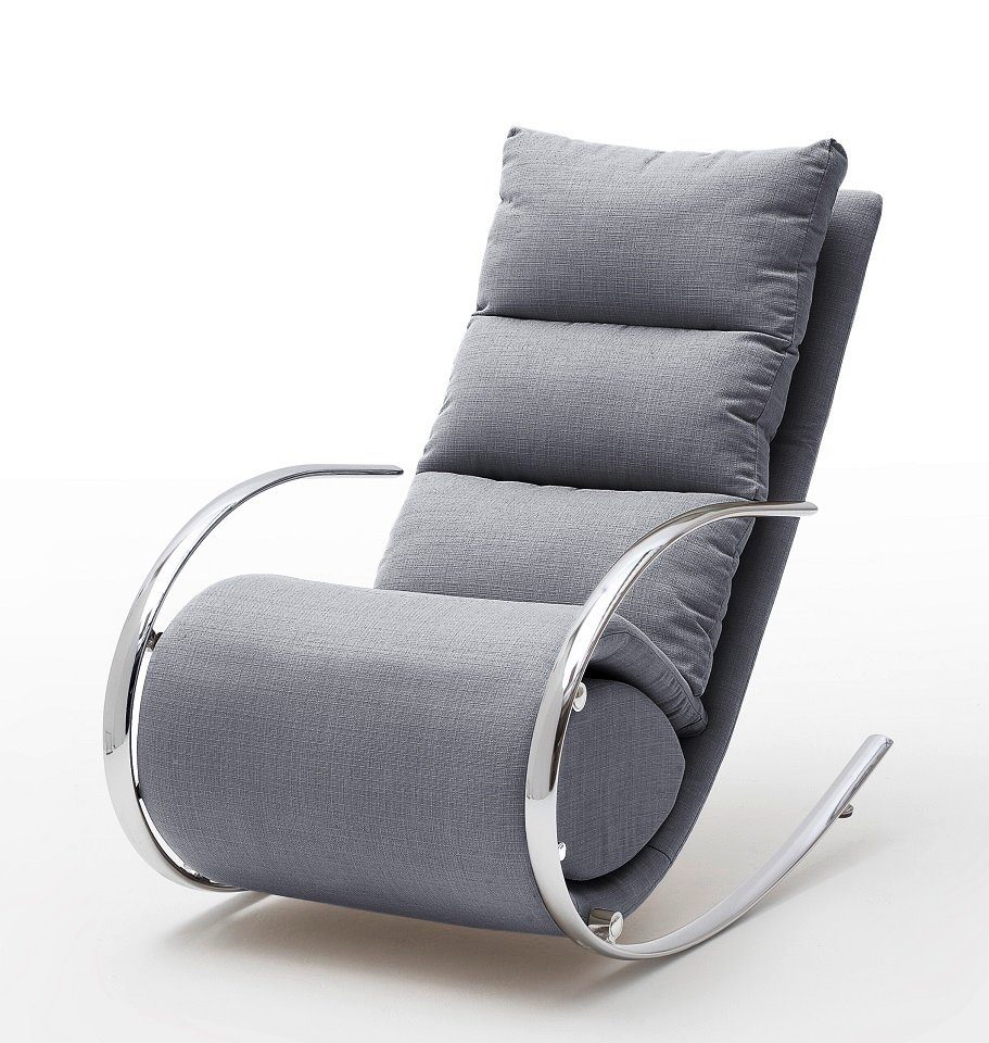 MCA furniture Esszimmerstuhl Schaukelstuhl York mit Hocker, grau (1 Stück). € 649,00