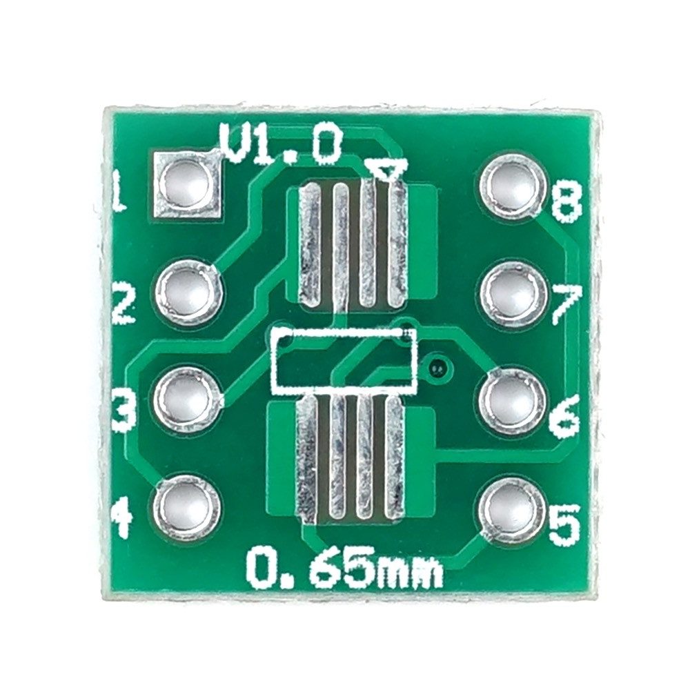 SMD Breakout Adapter für SOP8 / SSOP8 / TSSOP8, 8 Pin, 0,65mm / 1,27mm Mini-PC Barebone