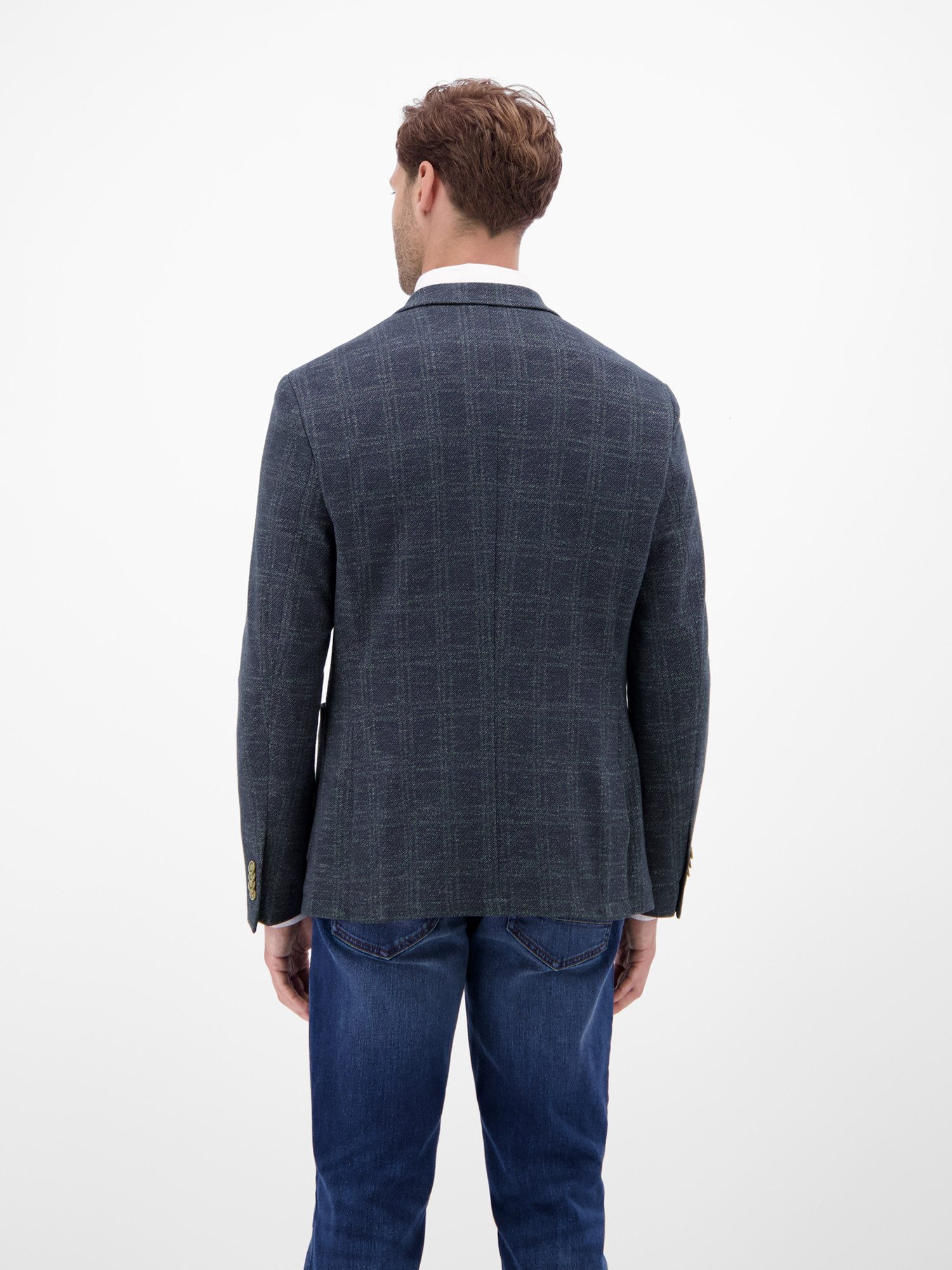 LERROS Jerseysakko LERROS Herren Jerseyblazer, kariert günstig online kaufen