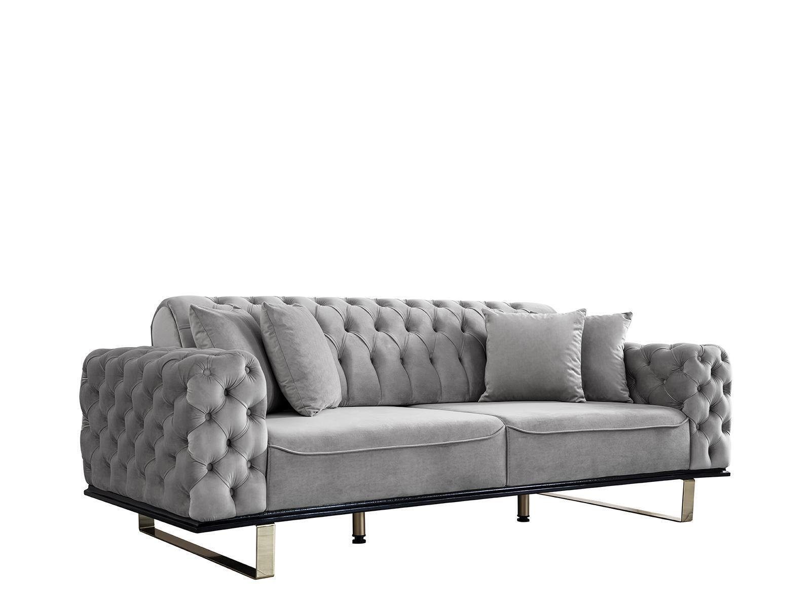 JVmoebel Chesterfield-Sofa, Chesterfield Sofagarnitur Polster Set Sofa Garnitur 4tlg. Couch