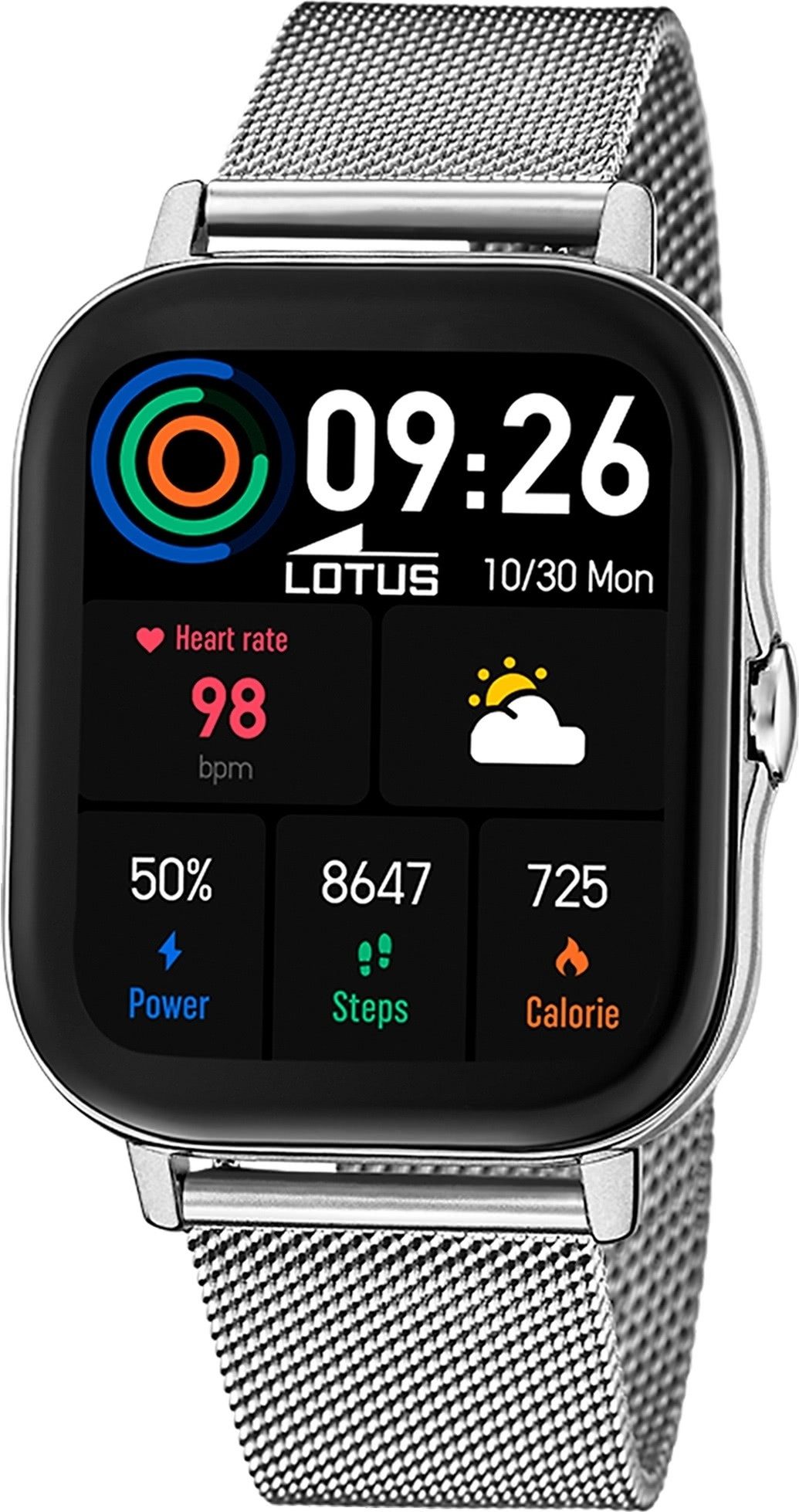 Lotus Lotus Herrenuhr Smartwatch Smartwatch Smartwatch (kompatibel ab Android 5.1+ und IOS 8.0), Digital, Herren Smartwatch eckig/abgerundet, groß (ca. 44mm), Edelstahl