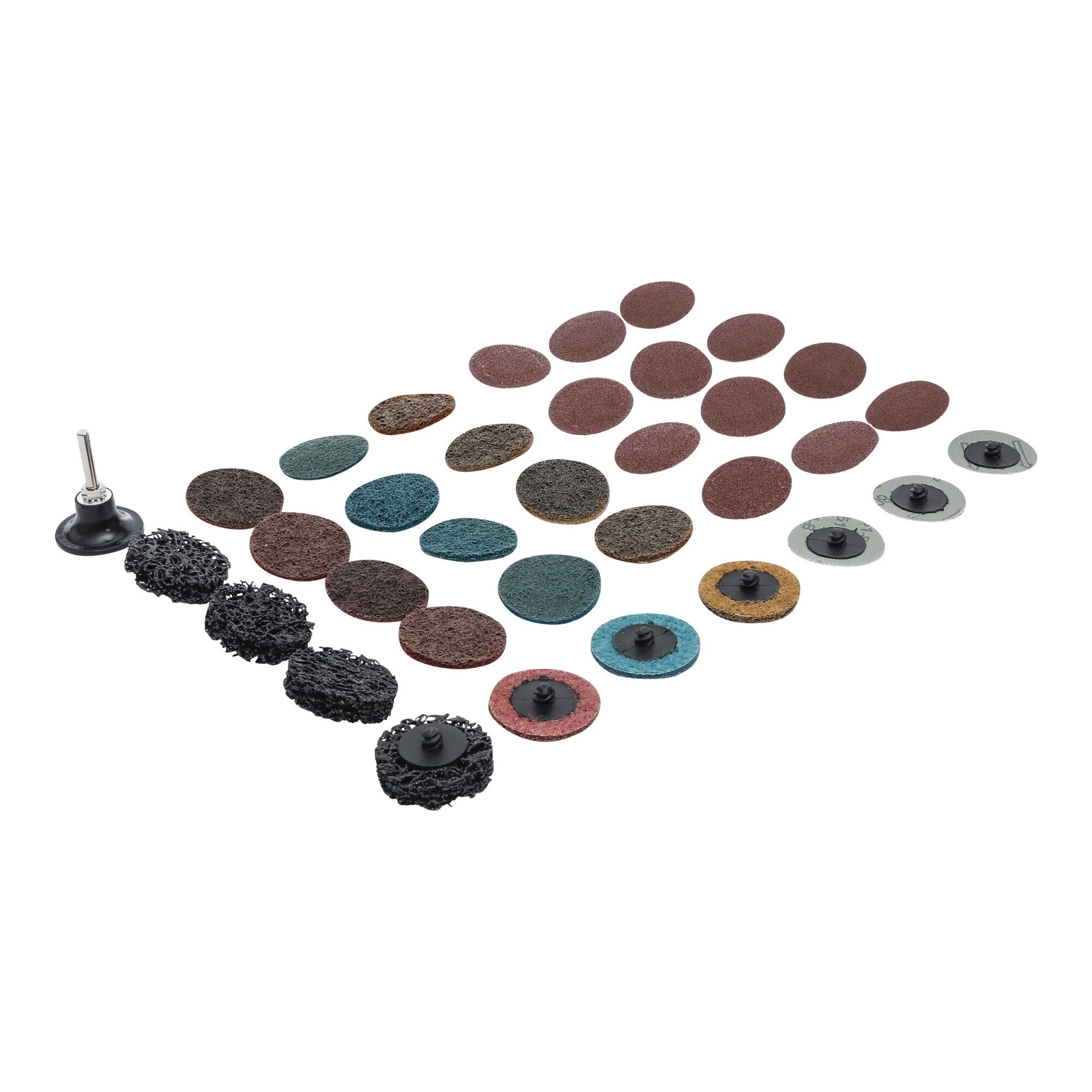 BGS technic Schleifscheibe BGS Schleifscheiben / Schleifteller-Satz Ø 50 mm 35 teilig