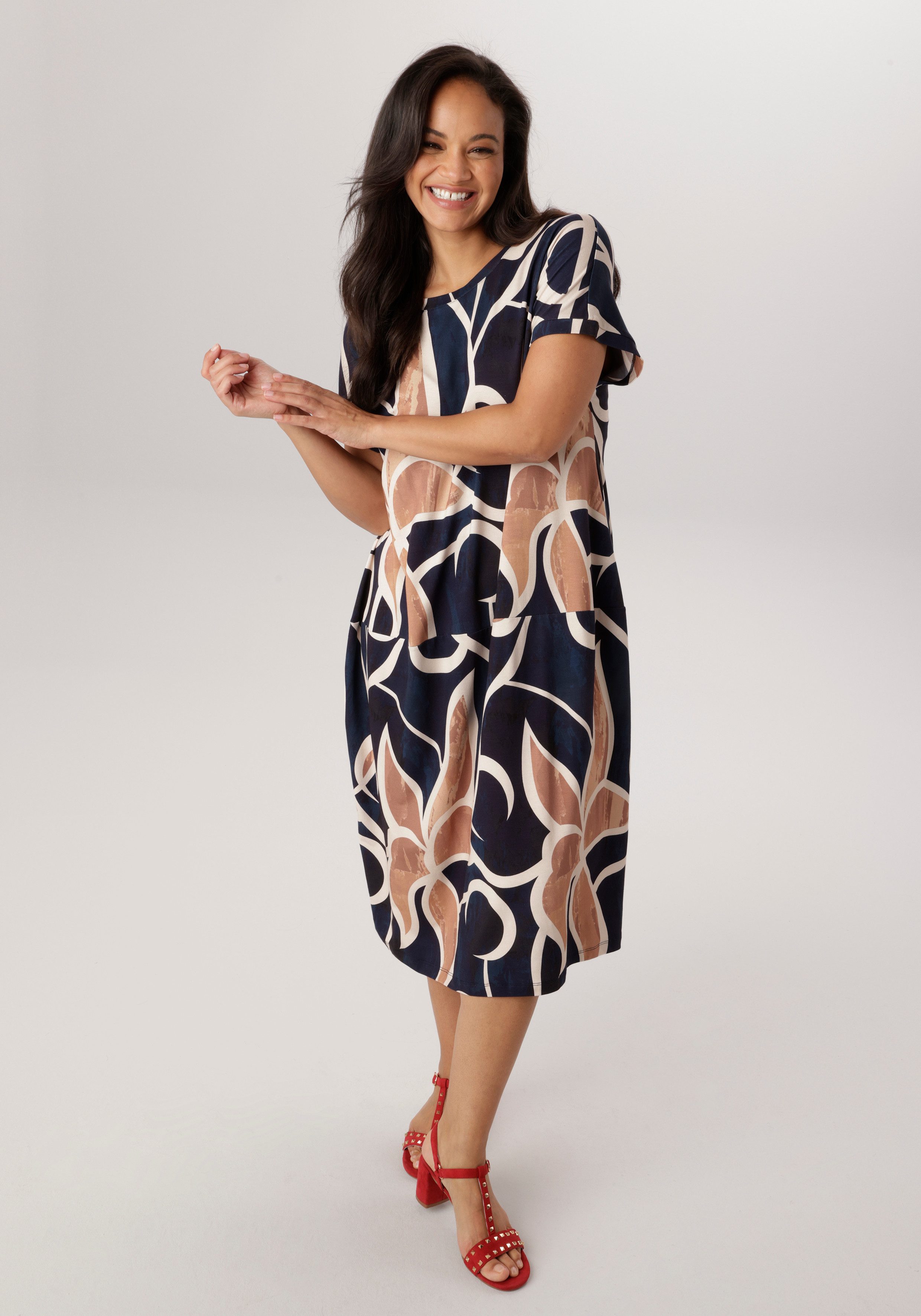 Aniston PLUS Jerseykleid in bequemes Jersey-Qualität - NEUE KOLLEKTION