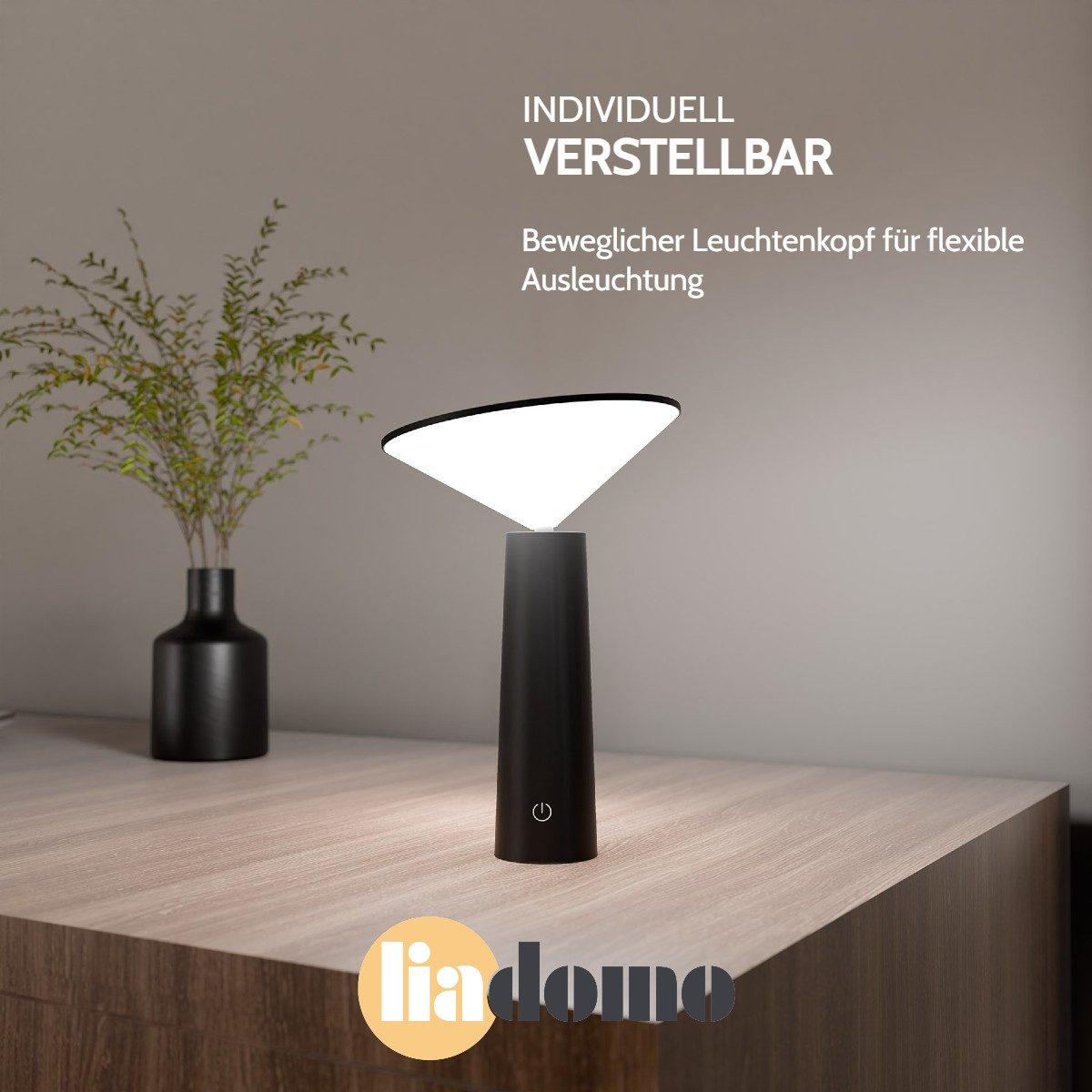 Liadomo LED Tischleuchte Onila, Touchfunktion, LED fest integriert, Warmwei günstig online kaufen