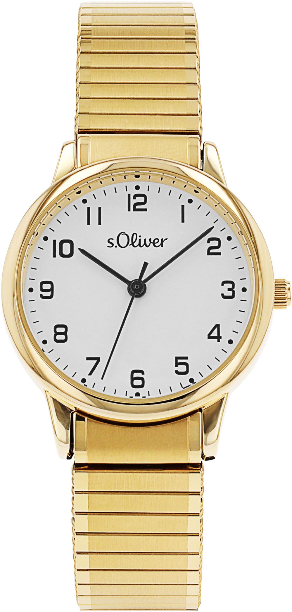 s.Oliver Quarzuhr 2038597, Armbanduhr, Damenuhr, Edelstahlarmband, Flexband günstig online kaufen