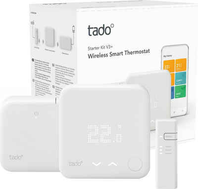 Tado Heizkörperthermostat »Starter Kit - Smartes Thermostat V3+ (Funk) für Heizthermen«