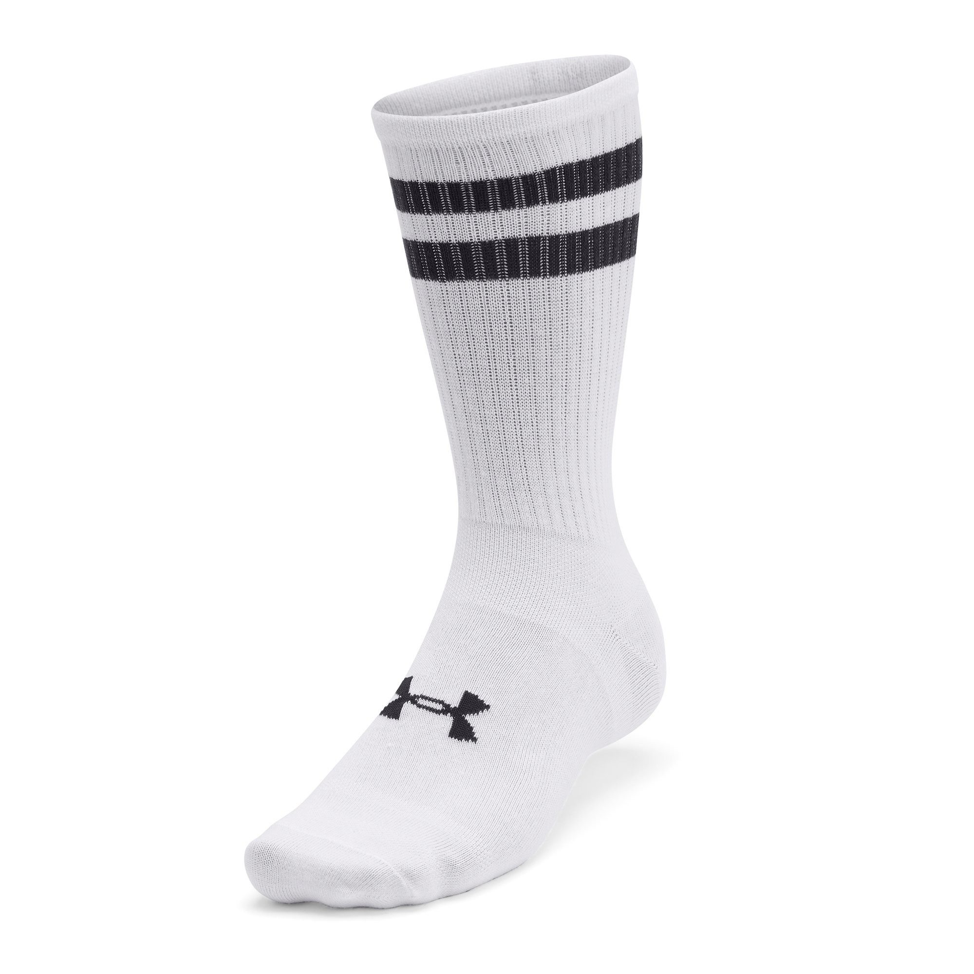 Under Armour® Tennissocken UA Essential 6pk Crew (Packung, 6-Paar) mit Logostickerei, atmungsaktiv, elastische Passform