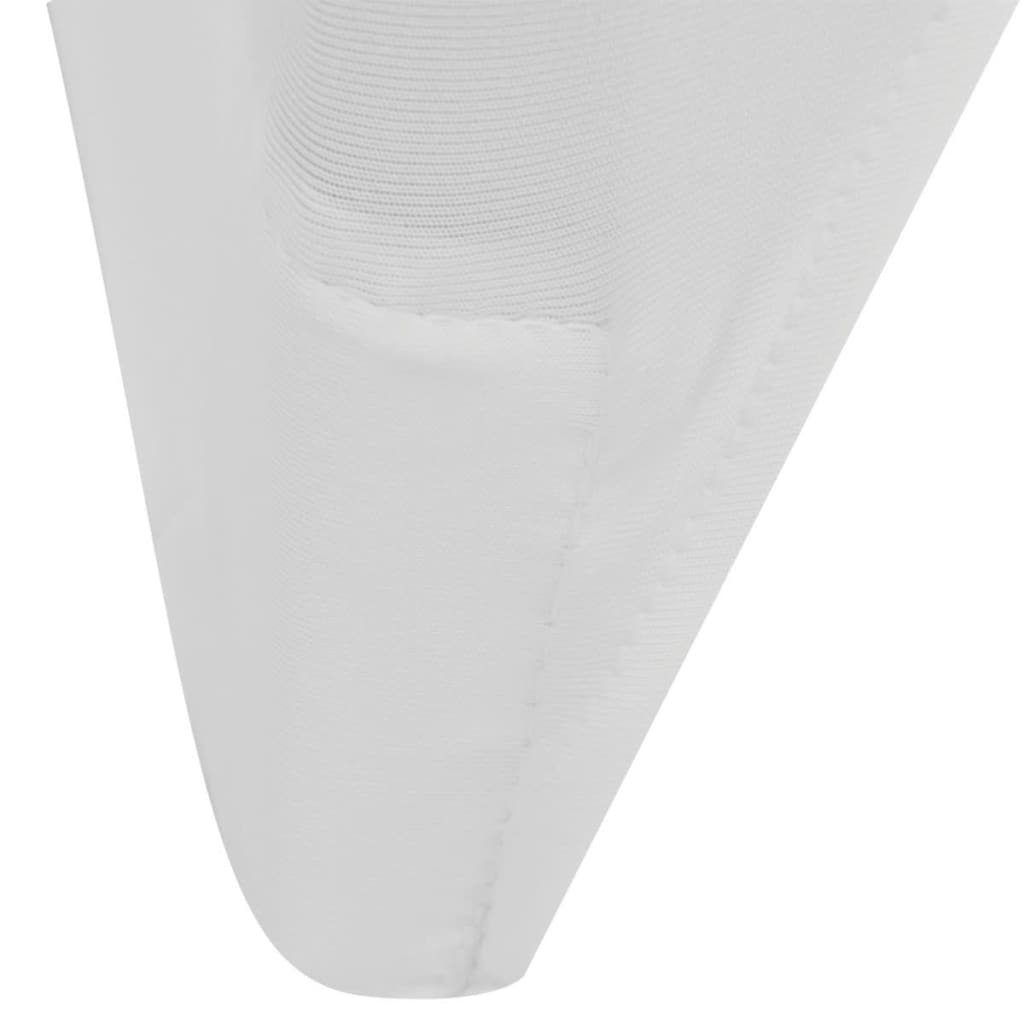 Hussen-Set Weiß, Stretch 4 Stück furnicato Stuhlbezug