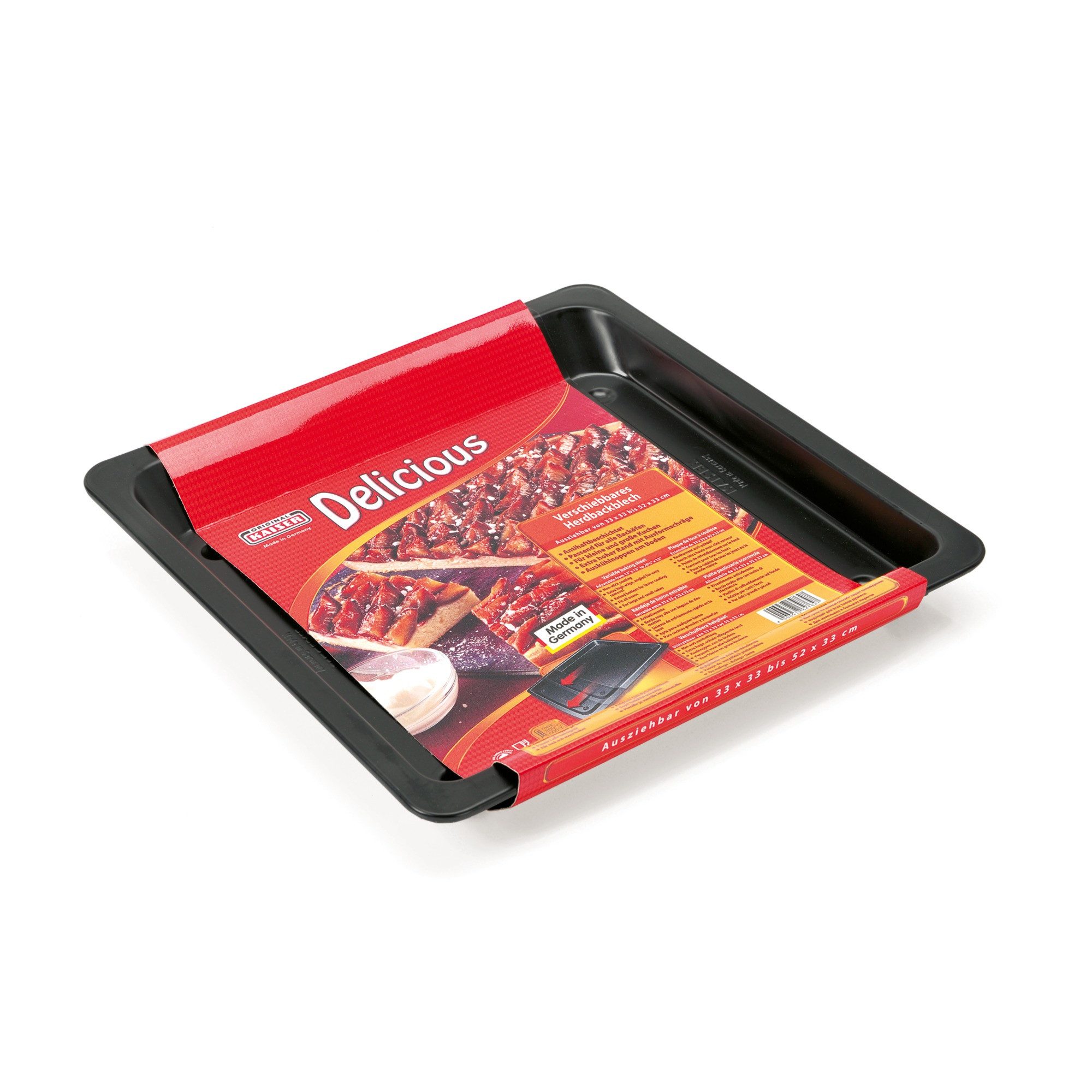 WMF Backform Herdbackblech KAISER DELICIOUS LBH 37x33.50x3.50 cm schwarz