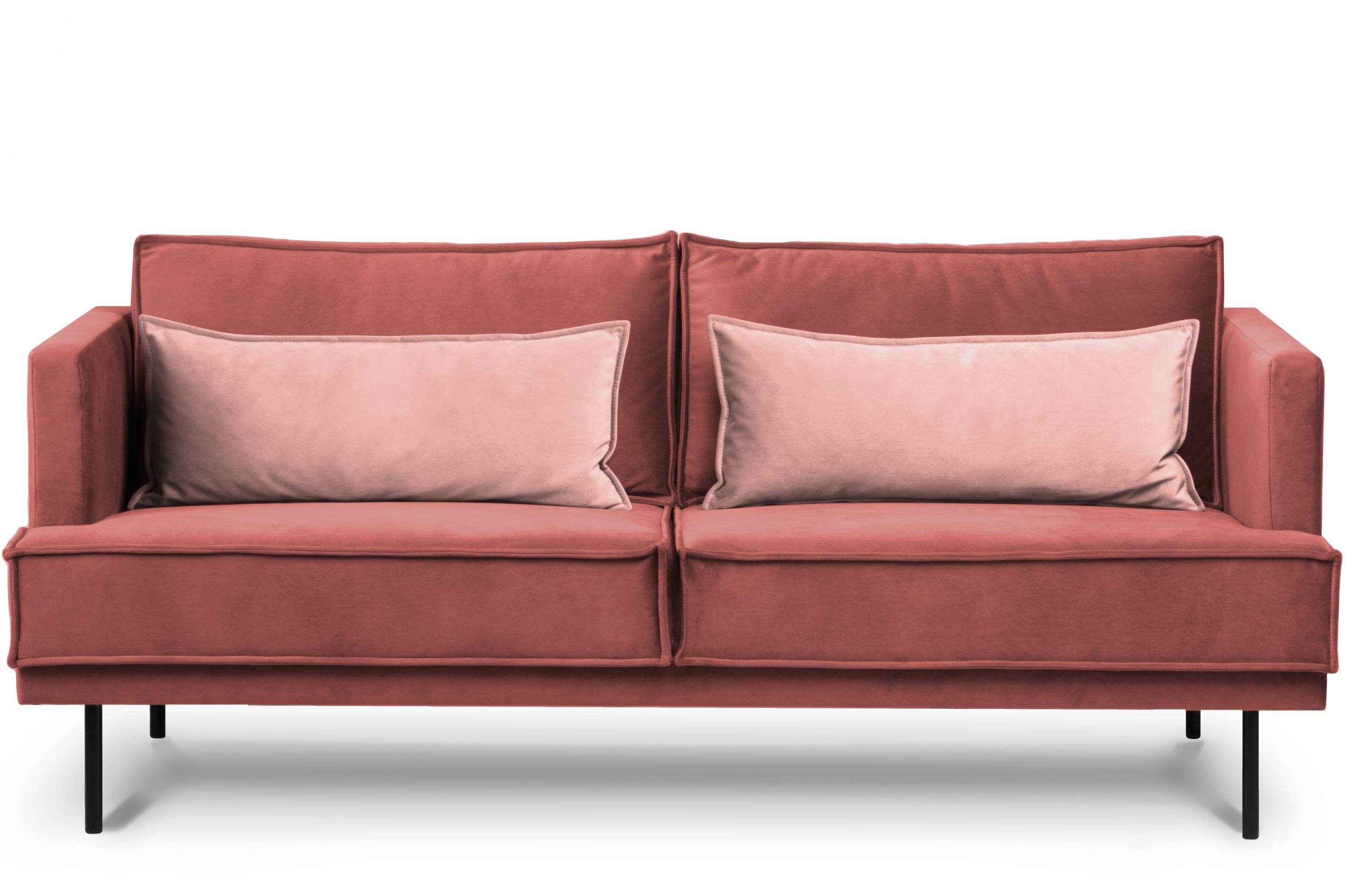 Loft-Stil Konsimo Sofa GANZO mit 3-Personen, 3-Sitzer Zierkissen, Wohnzimmersofa,