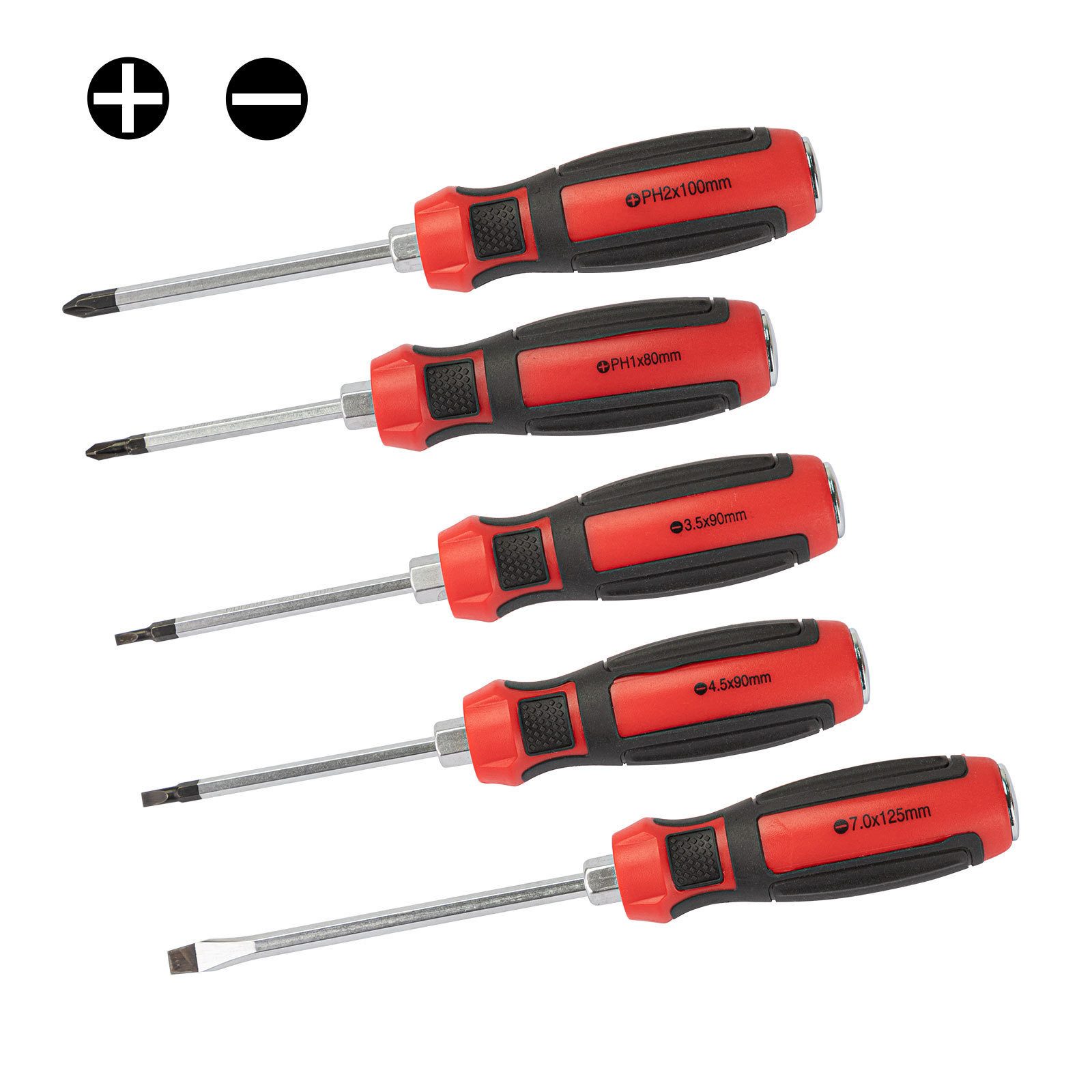 Schraubendreher Schraubendreher Set 5tlg. mit Schlagkappe
