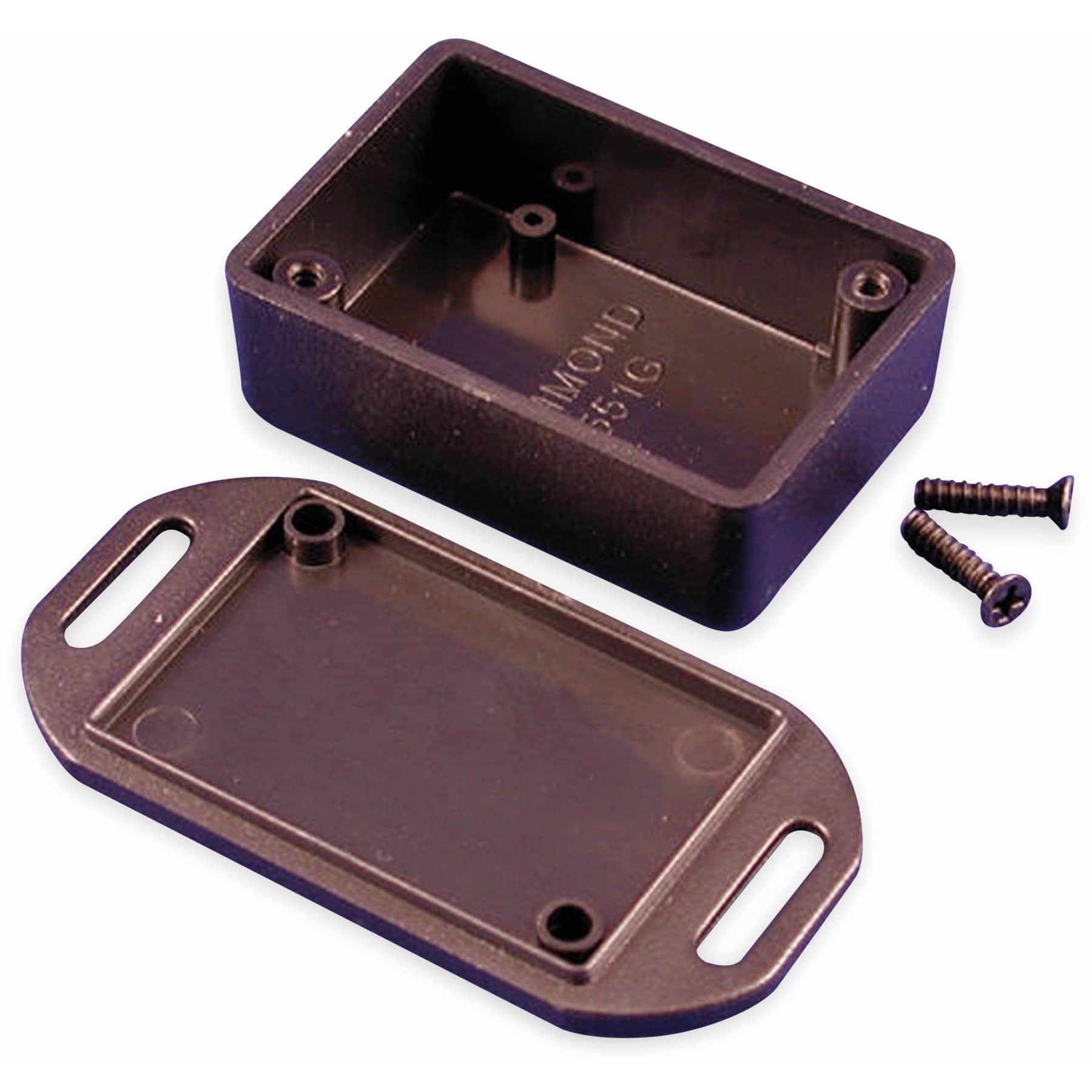 Hammond Montagerückgehäuse HAMMOND Miniaturgehäuse, 1551GFLBK, 50 x 35 x 20