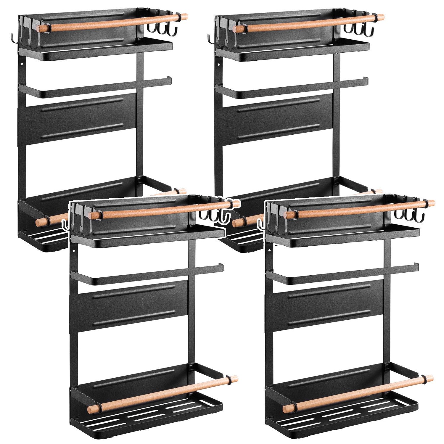 Maclean Küchenregal MC-910, 4-tlg., Universal Magnet-Befestigung, günstig online kaufen