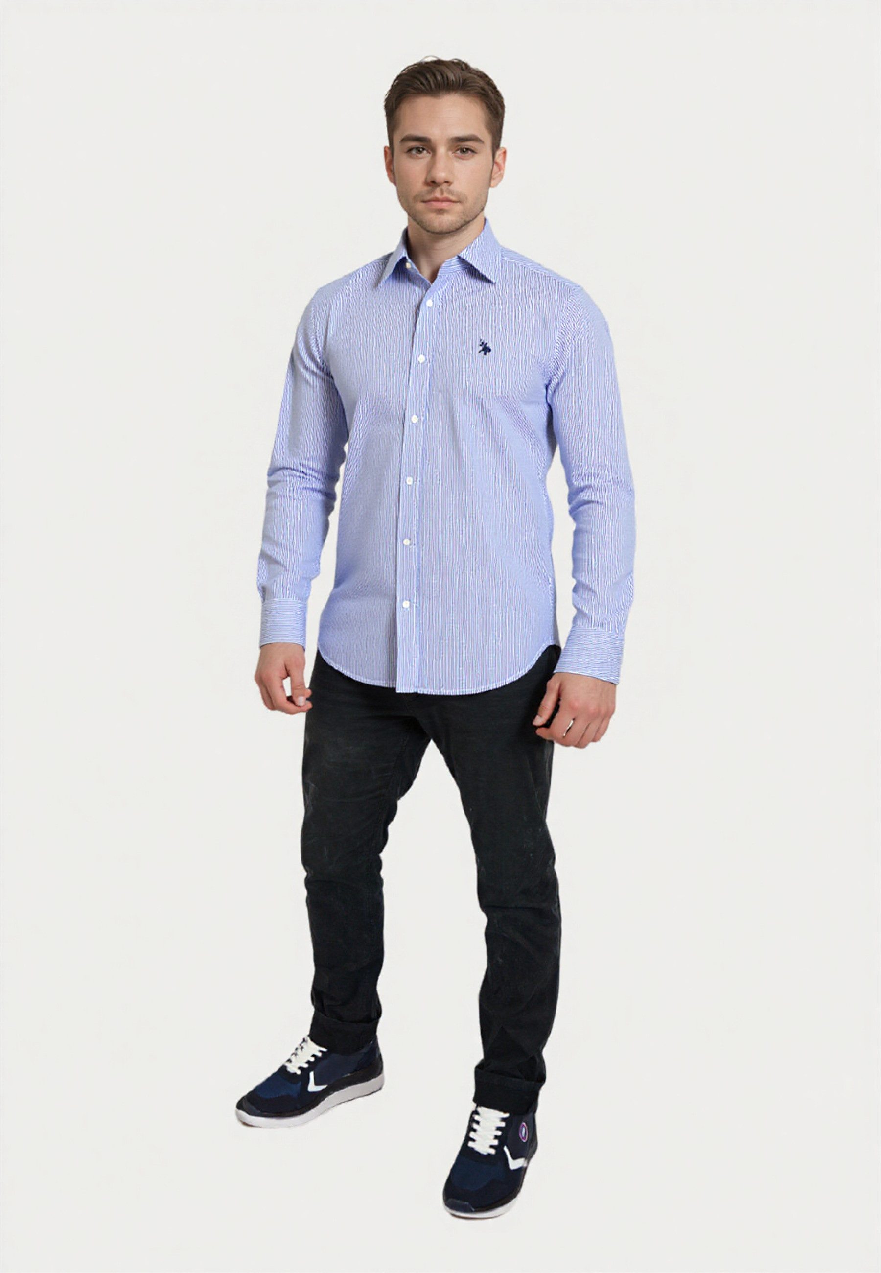 U.S. Polo Assn. Langarmhemd Hemd Button Down Shirt (1-tlg) günstig online kaufen