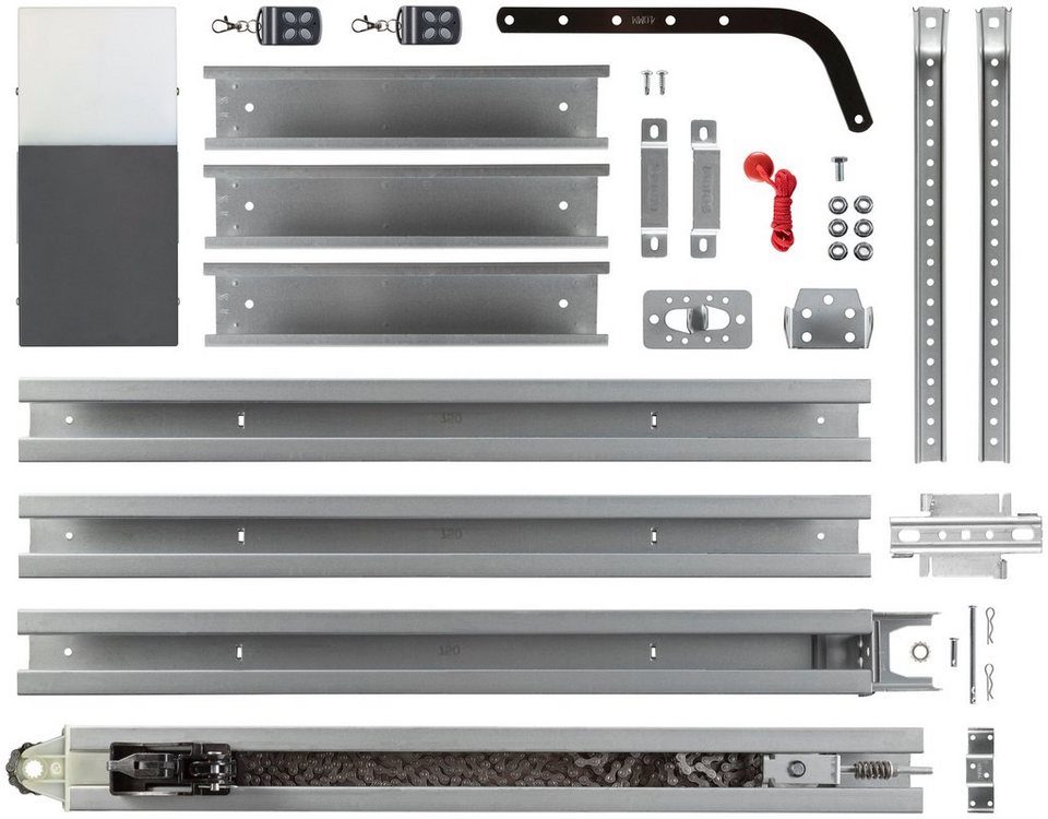 SCHELLENBERG Garagentorantrieb Garagentorantriebe Drive Action, (1-tlg),  für Garagen, 2x 433,92 MHz Handsender, 500N Zugkraft