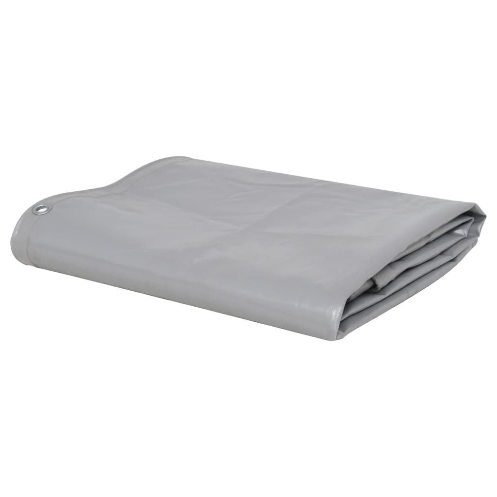 Abdeckplane 650 G/m² 2x3 M Grau günstig online kaufen