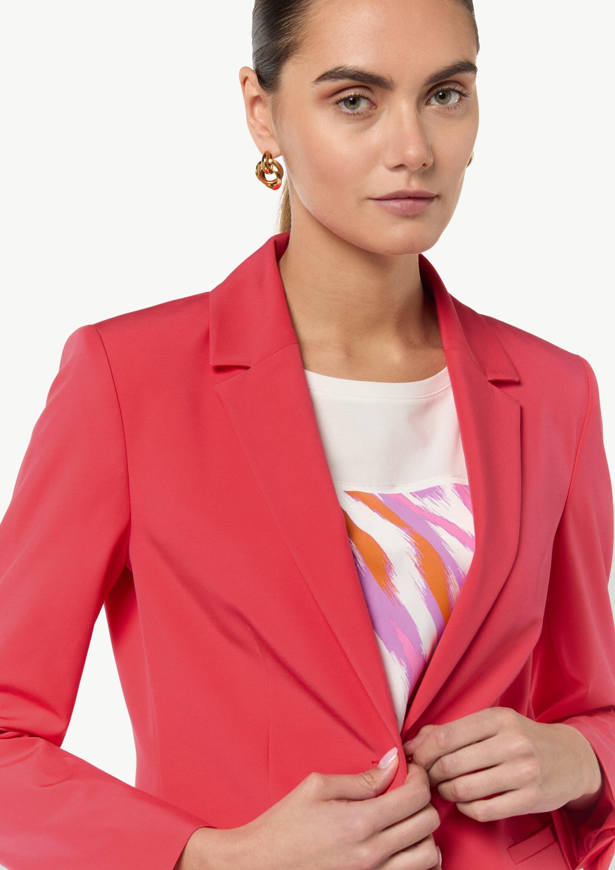 comma Jackenblazer Indoor-Blazer Elastischer, taillierter Blazer aus Viskosemix