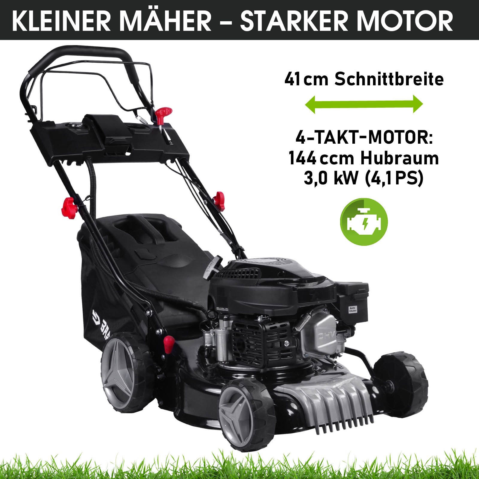 BRAST Benzinrasenmäher 3,0kW (4,1PS) mit Antrieb, günstig online kaufen