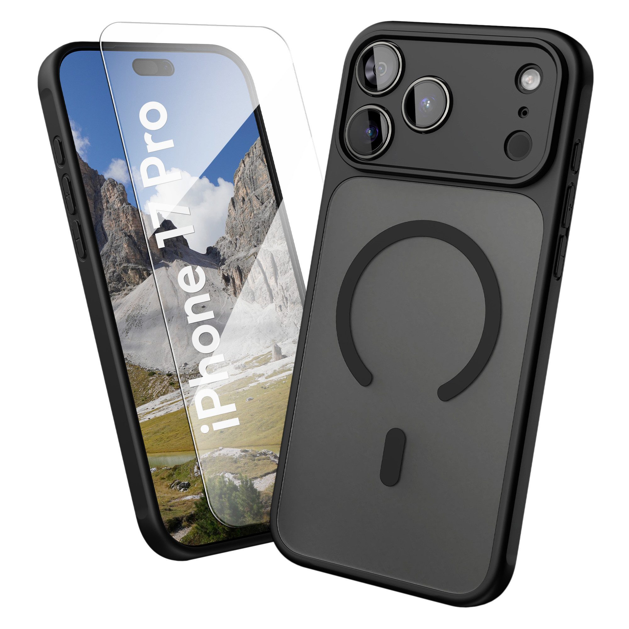 Oakshield Smartphone-Hülle Hülle für Apple iPhone 17 Pro Handyhülle transparent, Schutzhülle stoßfest mit Kameraschutz - Case
