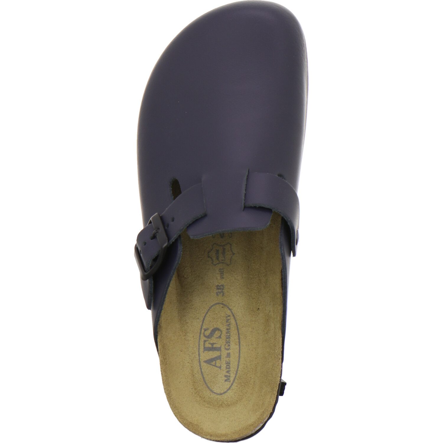 AFS-Schuhe 290050 Clogs Pantolette für Damen aus Leder mit Fußbett, Hausschuhe Made in Germany