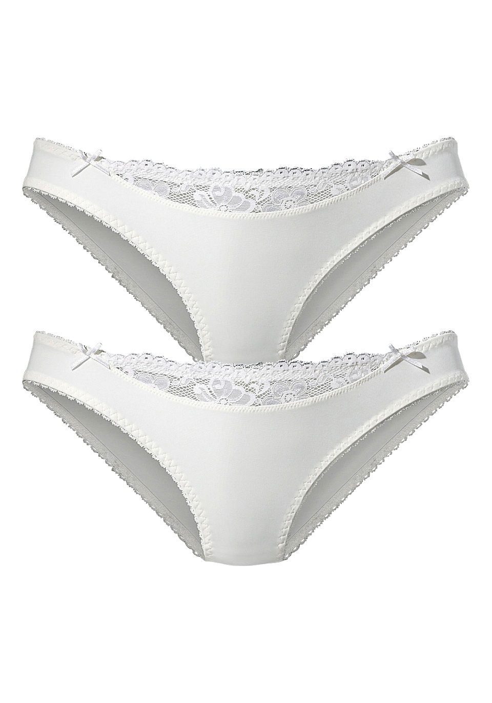 Nuance by Lascana Slip mit Spitzeneinsatz vorne (Packung, 2 Stück) als Dessous-Set kombinierbar, Dessous. € 22,99, (€ 11,50 pro 1 Stk).