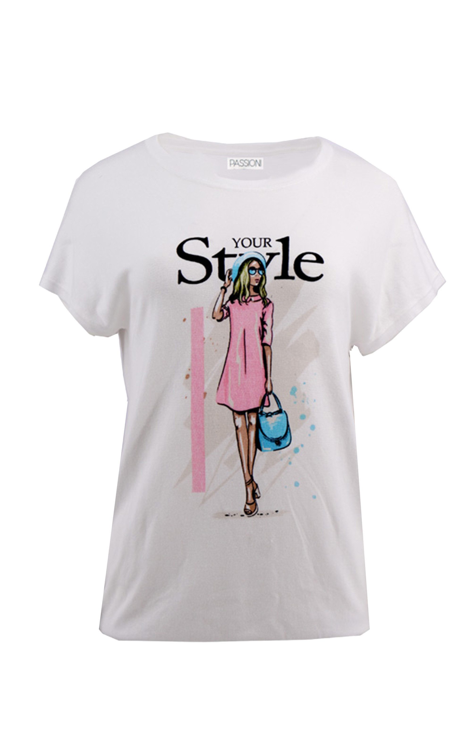 Passioni Print-Shirt mit Print Rundhals günstig online kaufen