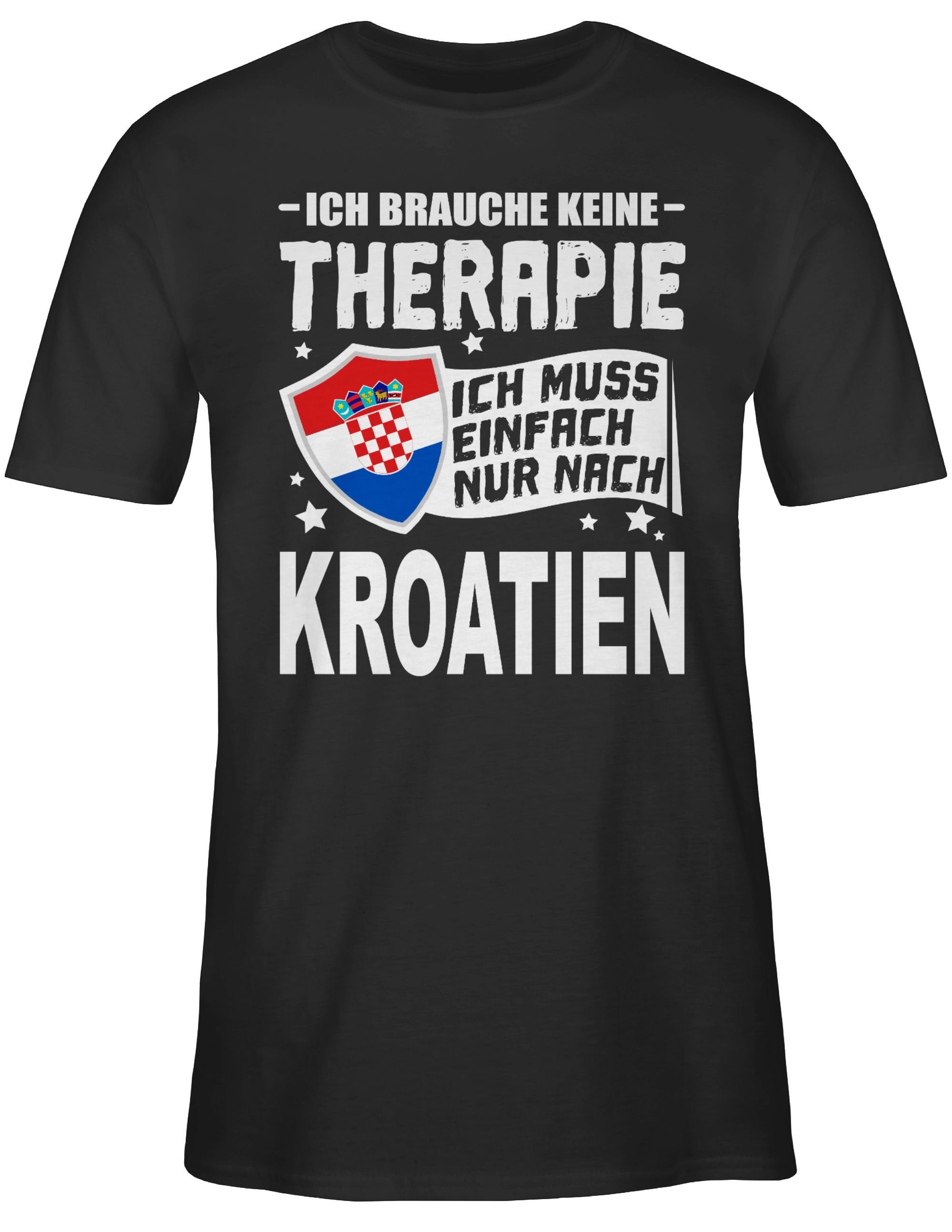 Shirtracer T-Shirt Ich brauche keine Therapie Ich muss einfach nur nach Kro günstig online kaufen