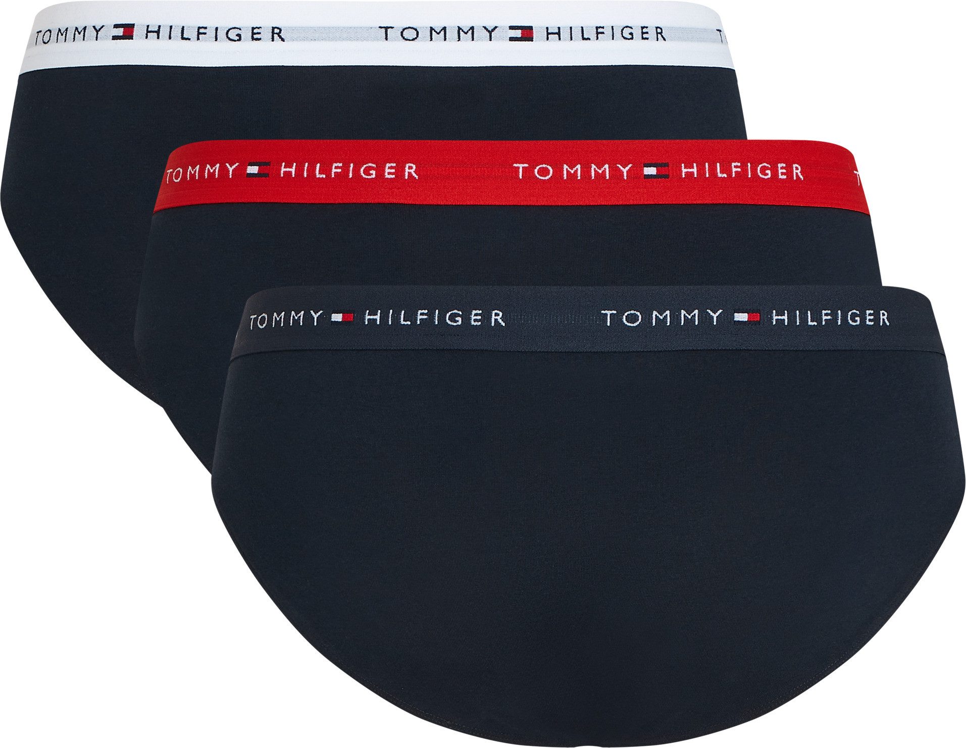 Tommy Hilfiger Underwear Slip 3P BRIEF DTM (Packung, 3-St., 3er) mit Logo-Elastikbund