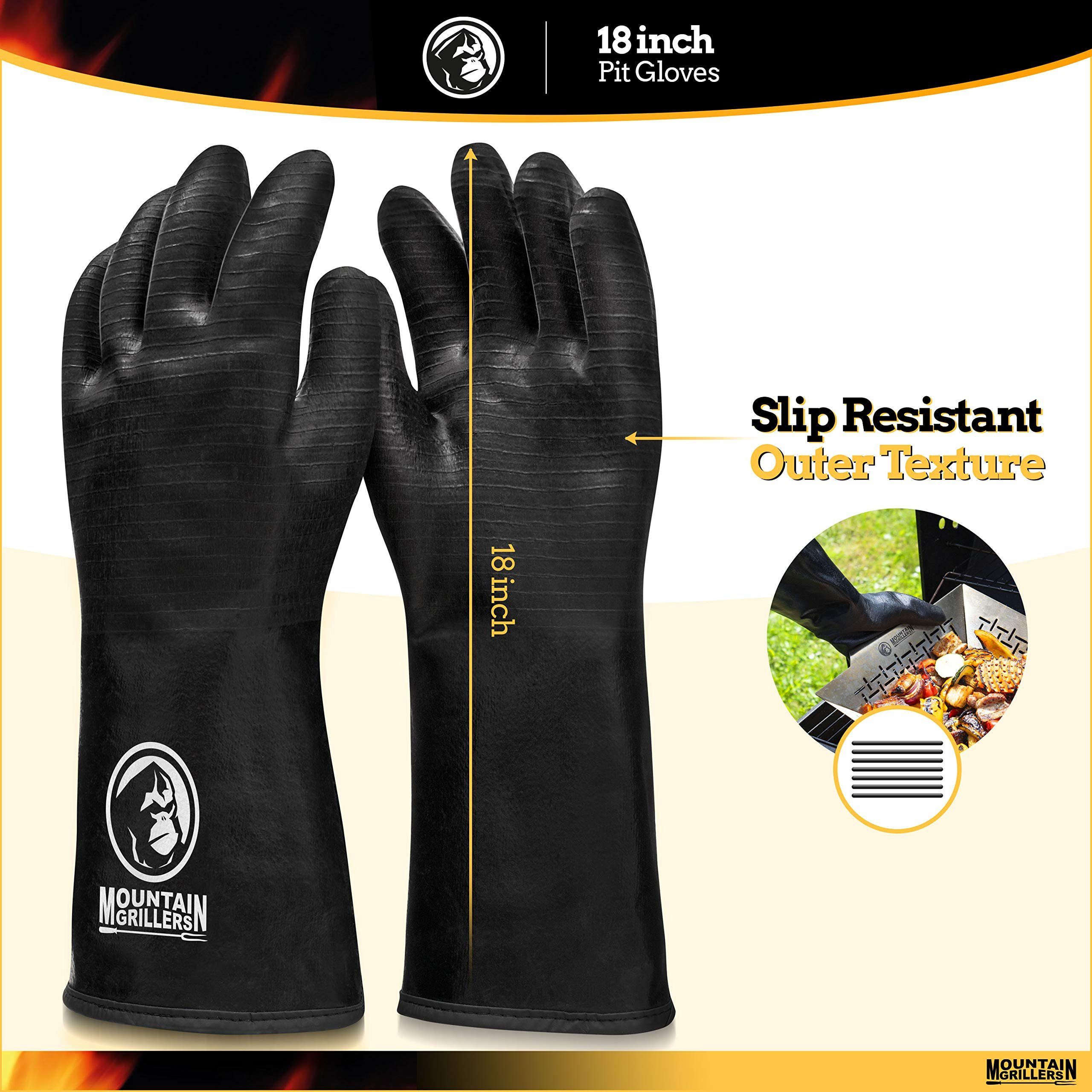 45,7 Mountain Grillhandschuhe Hitzebeständige Grillhandschuhe Cm Grillers Bbq,