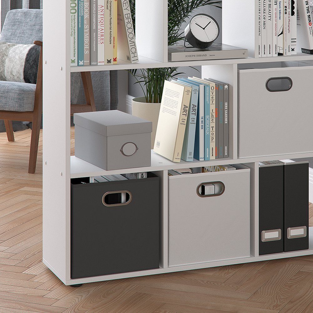 Vicco Raumteiler Pilar, Weiß, 131.6 x 143 cm, 1-tlg., Freistehend