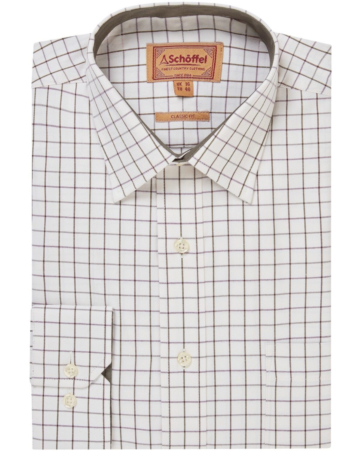 Schöffel Country Langarmhemd Karohemd Burnham Tattersall