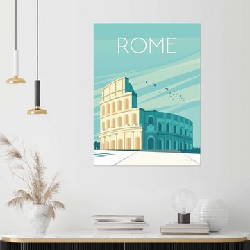 Posterlounge Wandfolie Omar Escalante, Rom, Wohnzimmer Illustration