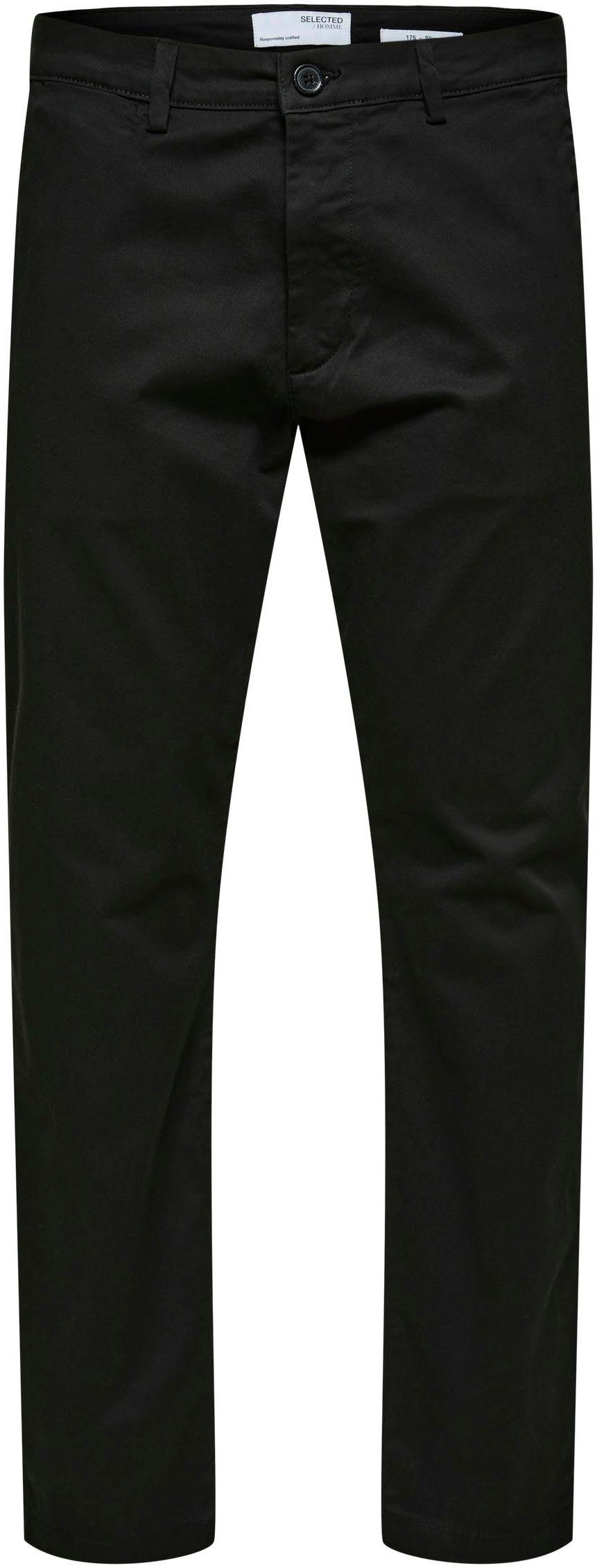 HOMME FLEX SELECTED PANT NOOS black Chinohose MILES SLH175-SLIM NEW