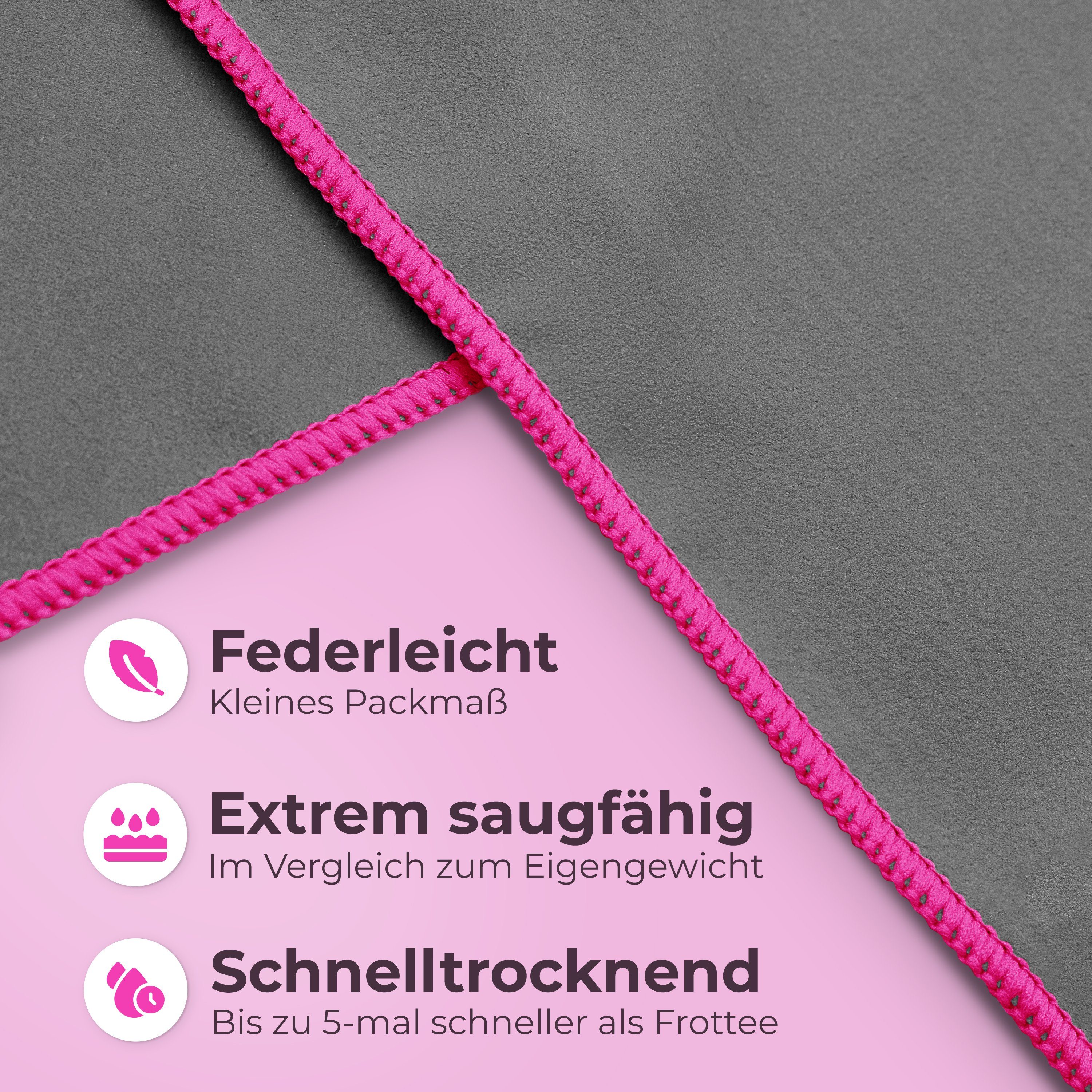 NirvanaShape Reisehandtuch Mikrofaser Handtuch, Badehandtuch, Reisehandtuch günstig online kaufen