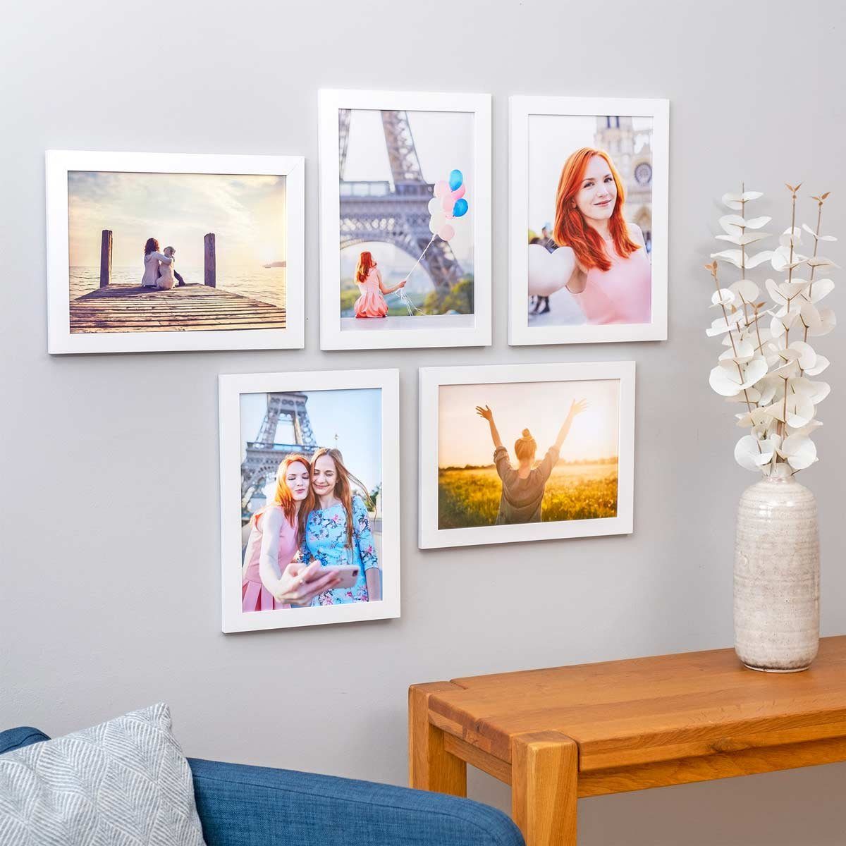 PHOTOLINI Bilderrahmen 5er Set breite Rahmen, günstig online kaufen