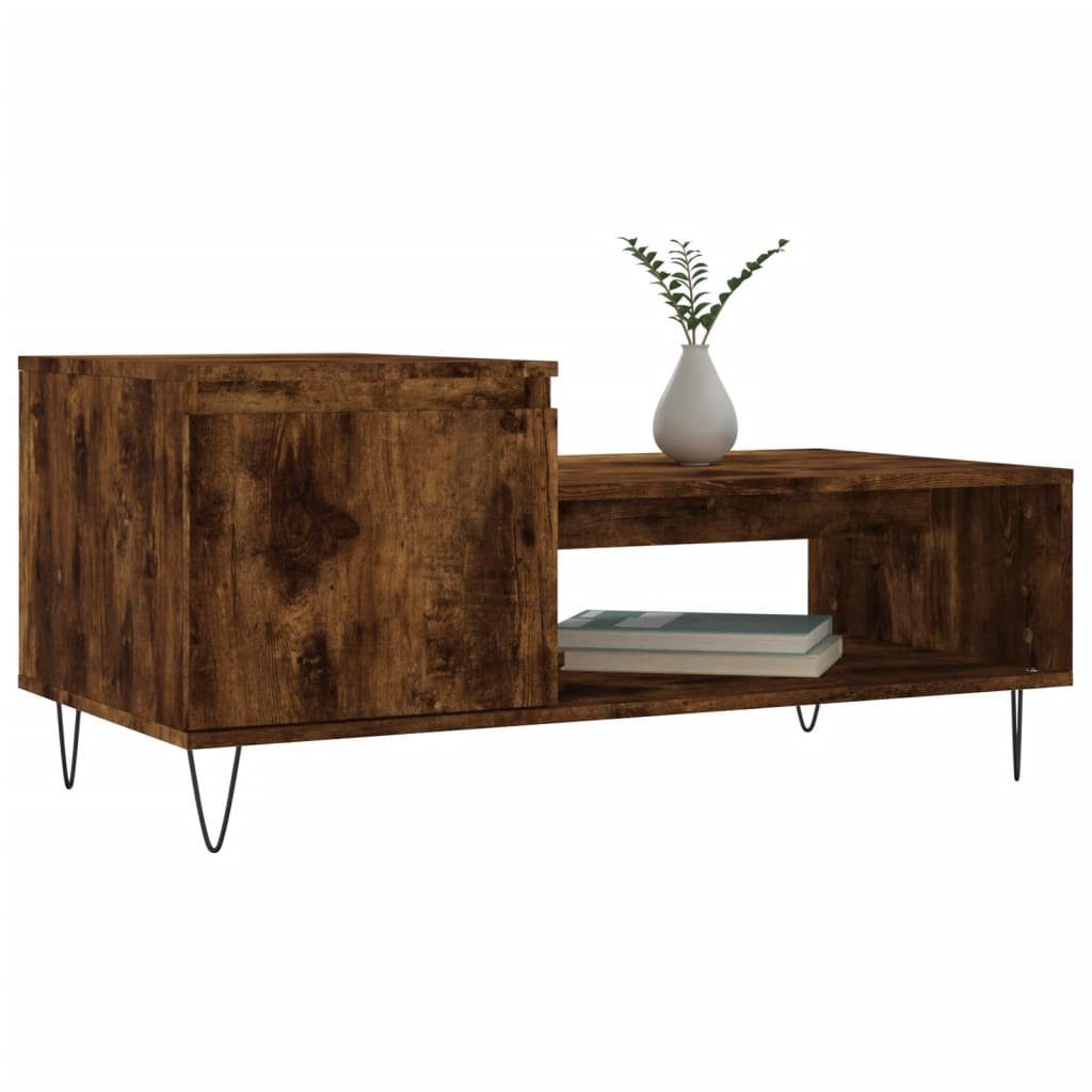 Couchtisch cm 100x50x45 Räuchereiche Holzwerkstoff (1-St) Räuchereiche | vidaXL Couchtisch Räuchereiche