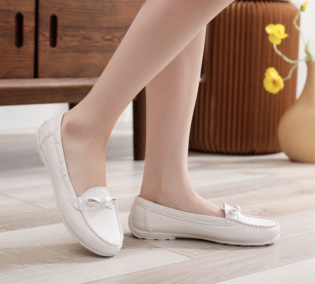 YOOdy~ Flache Sandalen für Sandale Wohnzimmer, Geeignet Sandalen Ferien Weiße Lässige Schuhe Soja Schlafzimmer, Schuhe Gärten, sandale (1-tlg) Neuer