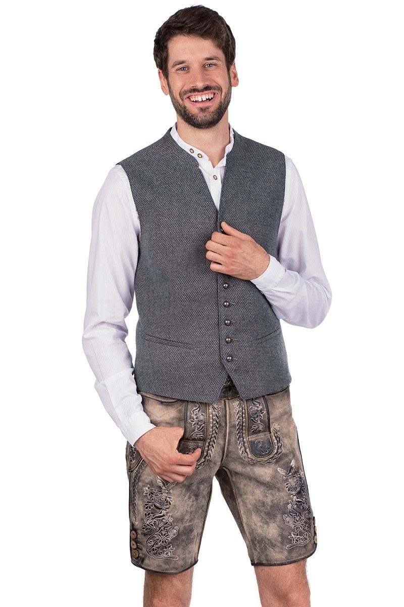 MarJo Trachtenweste Trachtenweste - THOMAS - steingrau günstig online kaufen