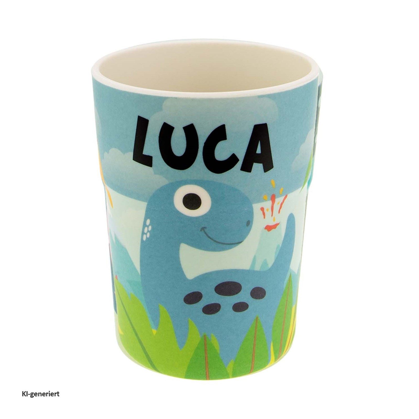 HTI-Living Kinderbecher Kinderbecher Namensbecher Luca, 1-tlg., Kunststoff, Trinkbecher Saftbecher Milchbecher