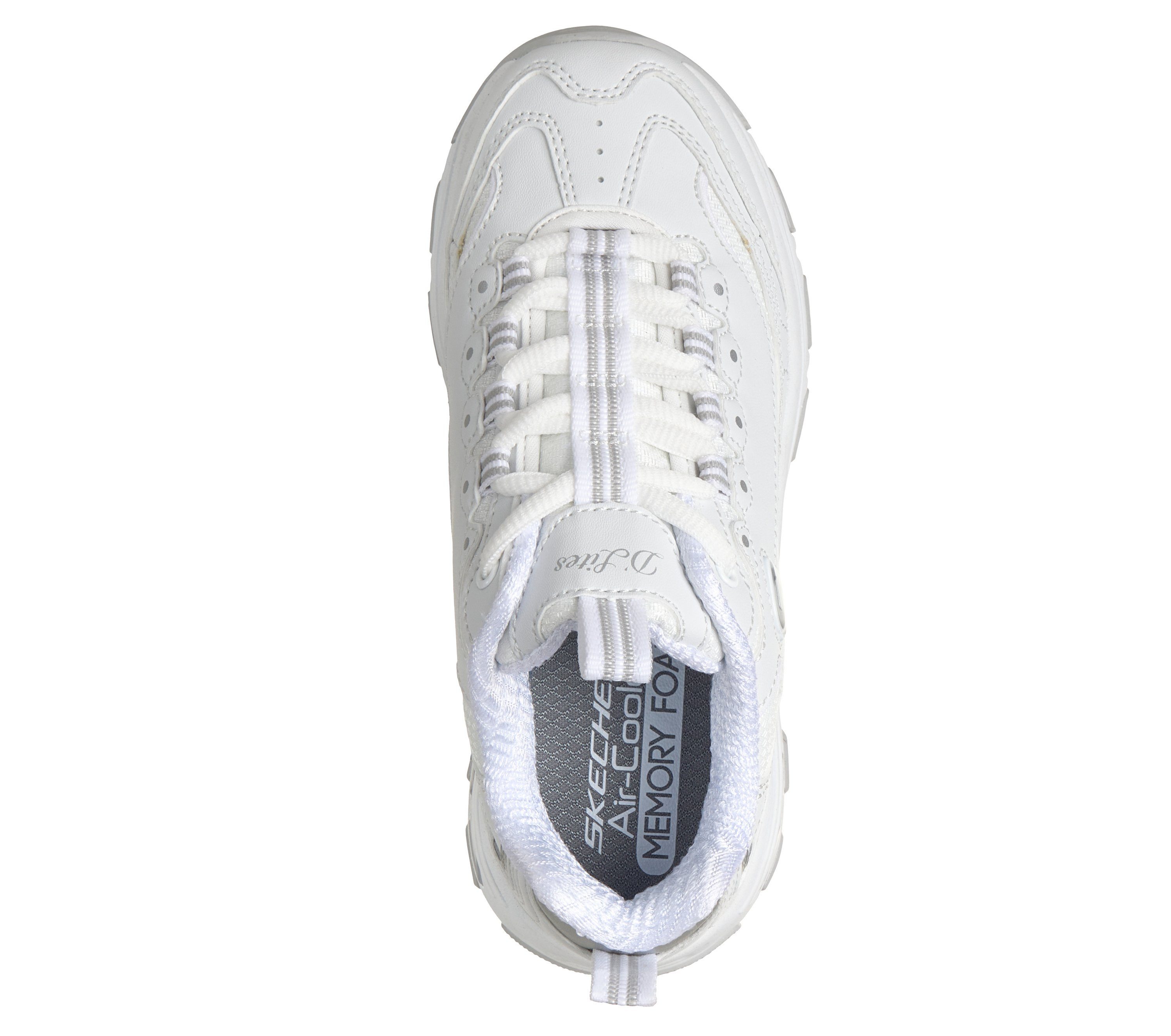 Skechers D'LITES Plateausneaker Schnürschuh, mit Memory Foam, Größenschablone zum Download