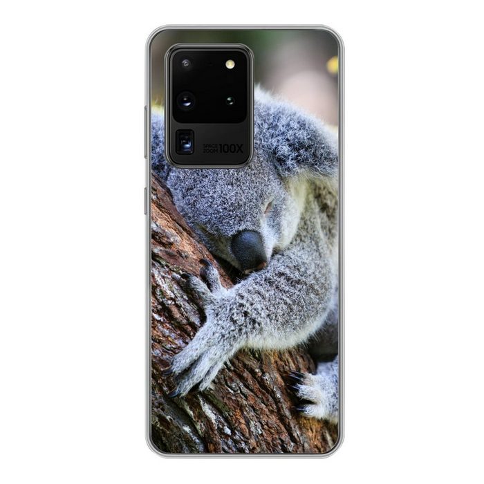MuchoWow Handyhülle Koala - Kofferraum - Kuscheltier - Jungen - Mädchen Phone Case Handyhülle Samsung Galaxy S20 Ultra Silikon Schutzhülle