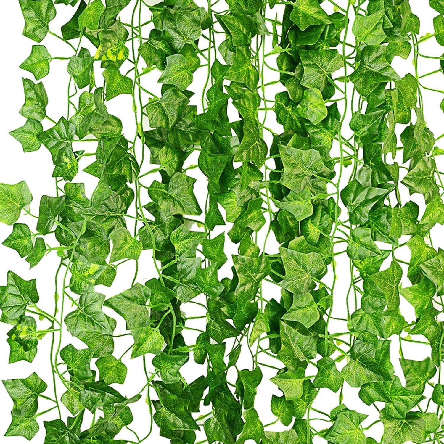 Kunstranke Efeu Künstlich, Efeu Girlande Hängend Ivy Leaves 220 cm, Miniclo günstig online kaufen